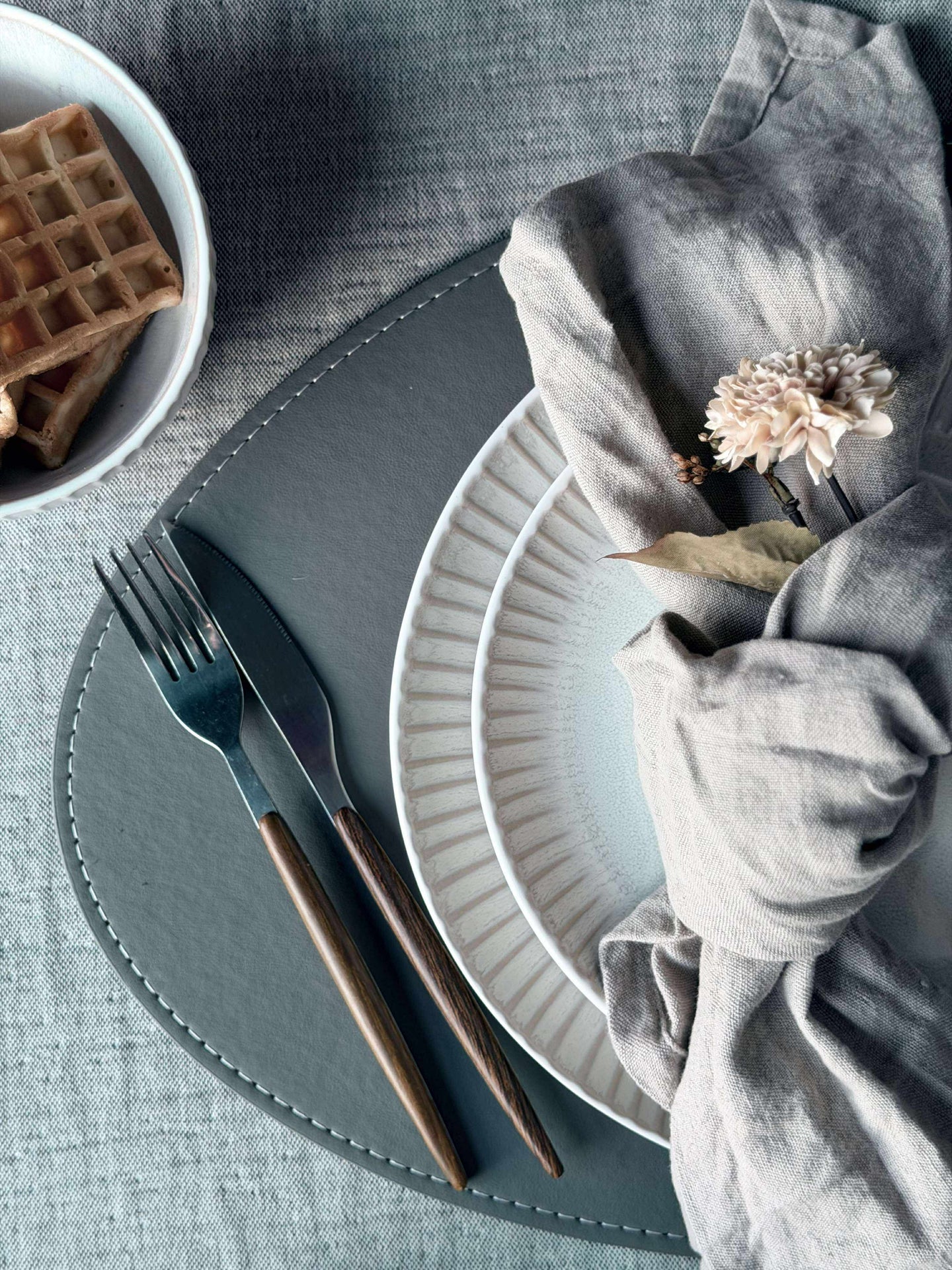 Platzset oval - Grau