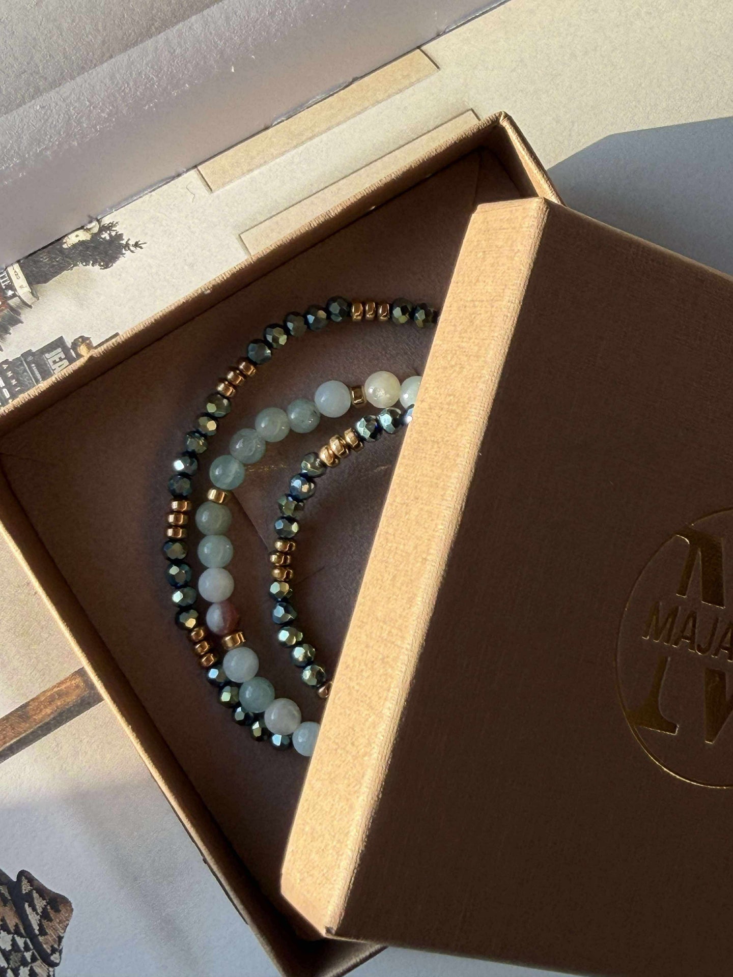 Armband Leah Emerald – Set mit 3 Armbändern