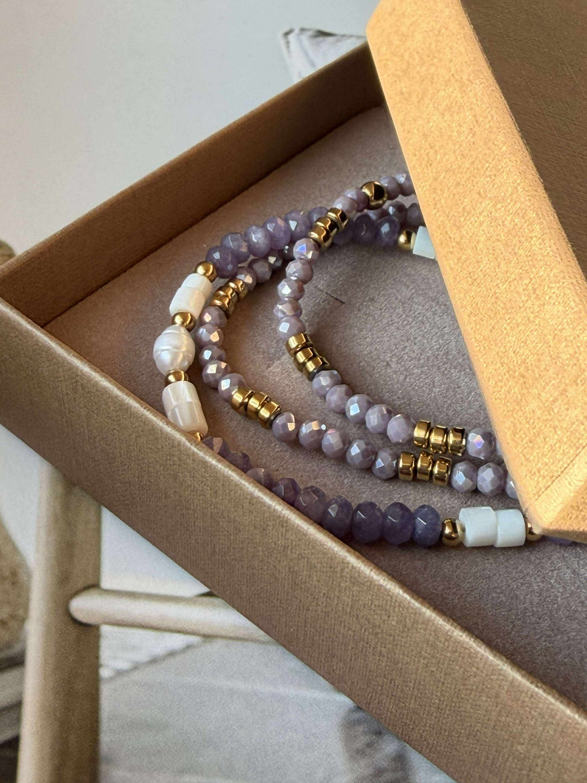 Armband Sarabella Lavendel – Set mit 3 Armbändern
