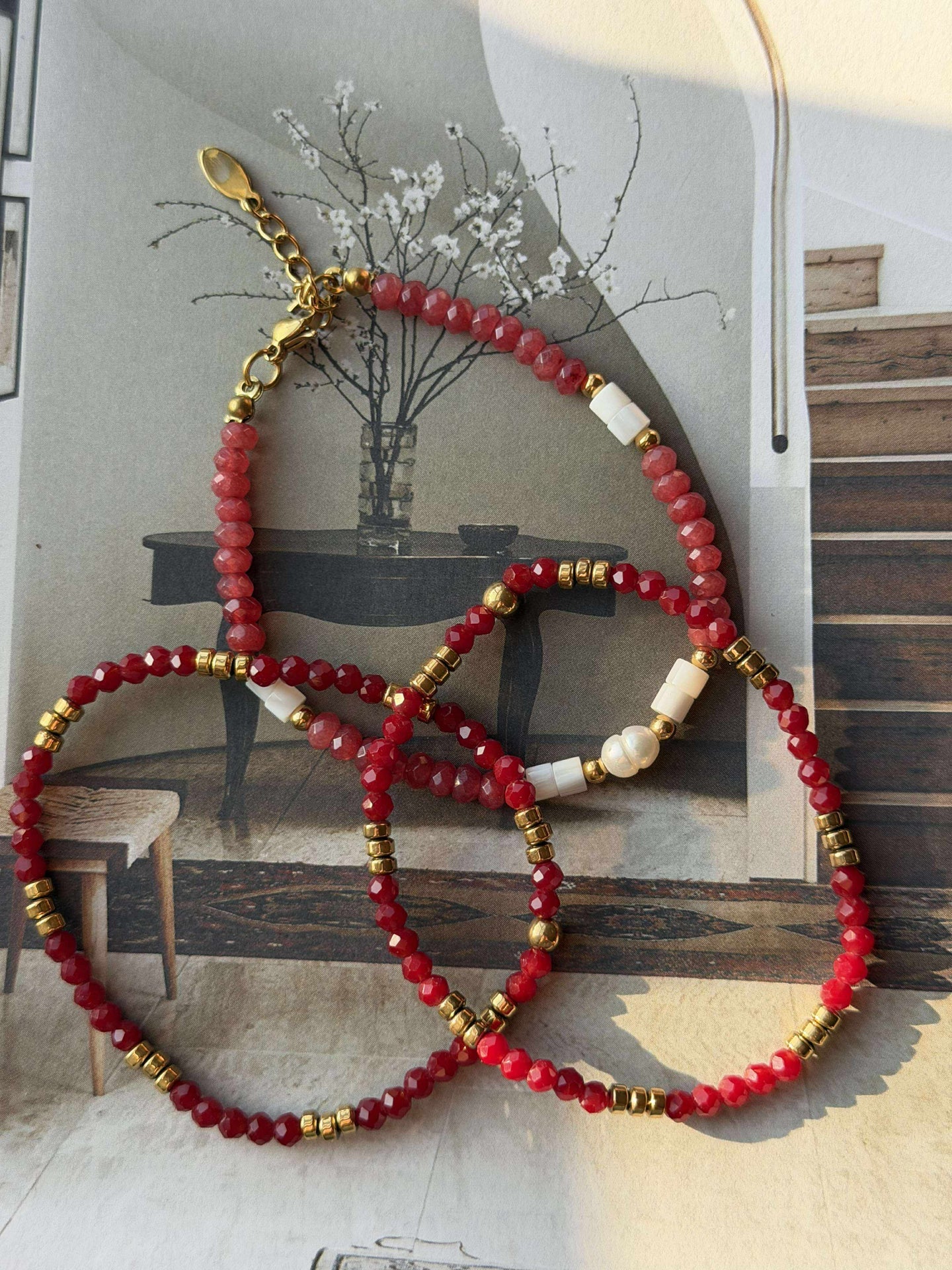 Armband Sarabella Berry – Set mit 3 Stück