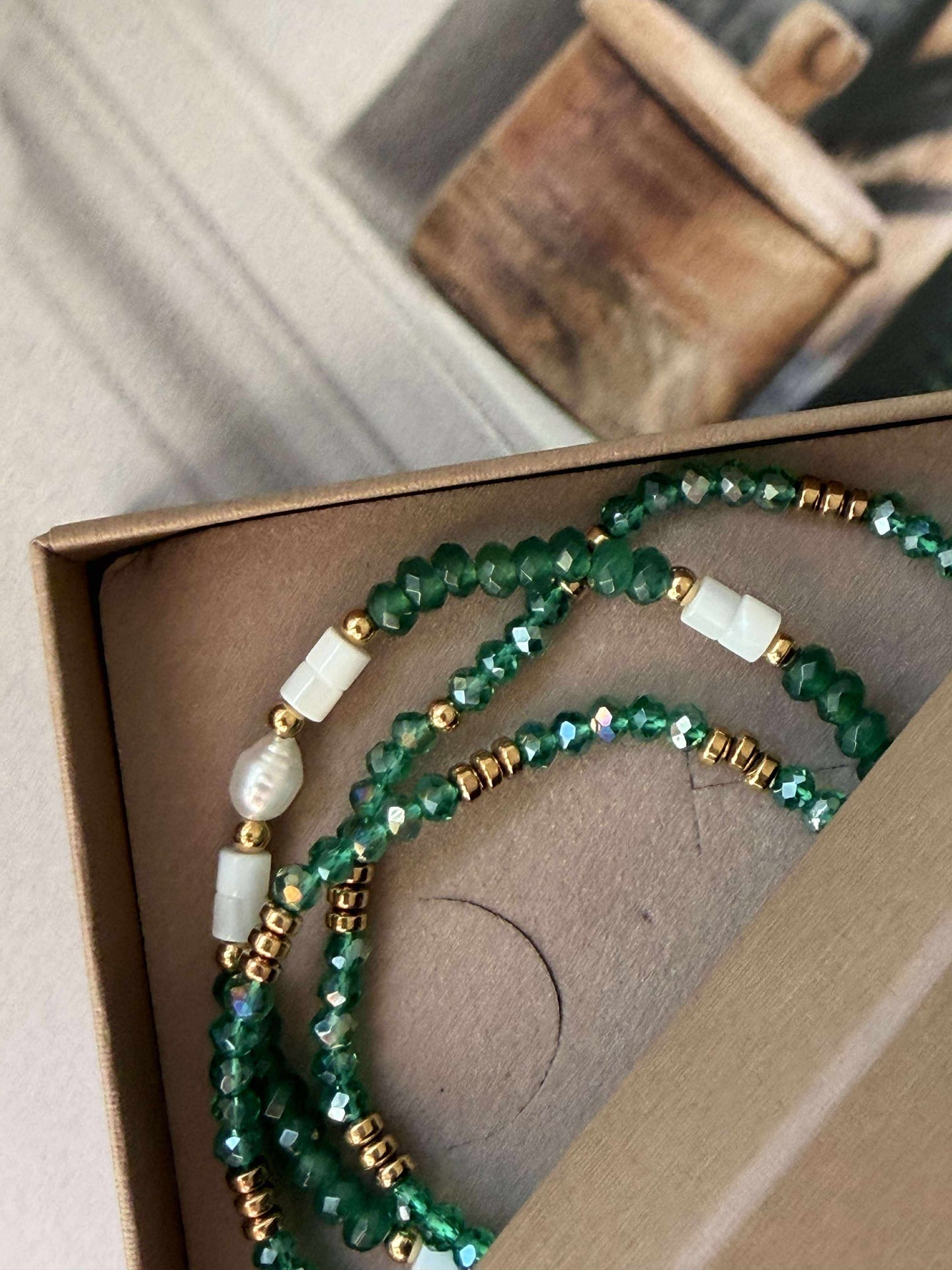Armband Sarabella Emerald – Set mit 3 Stk.