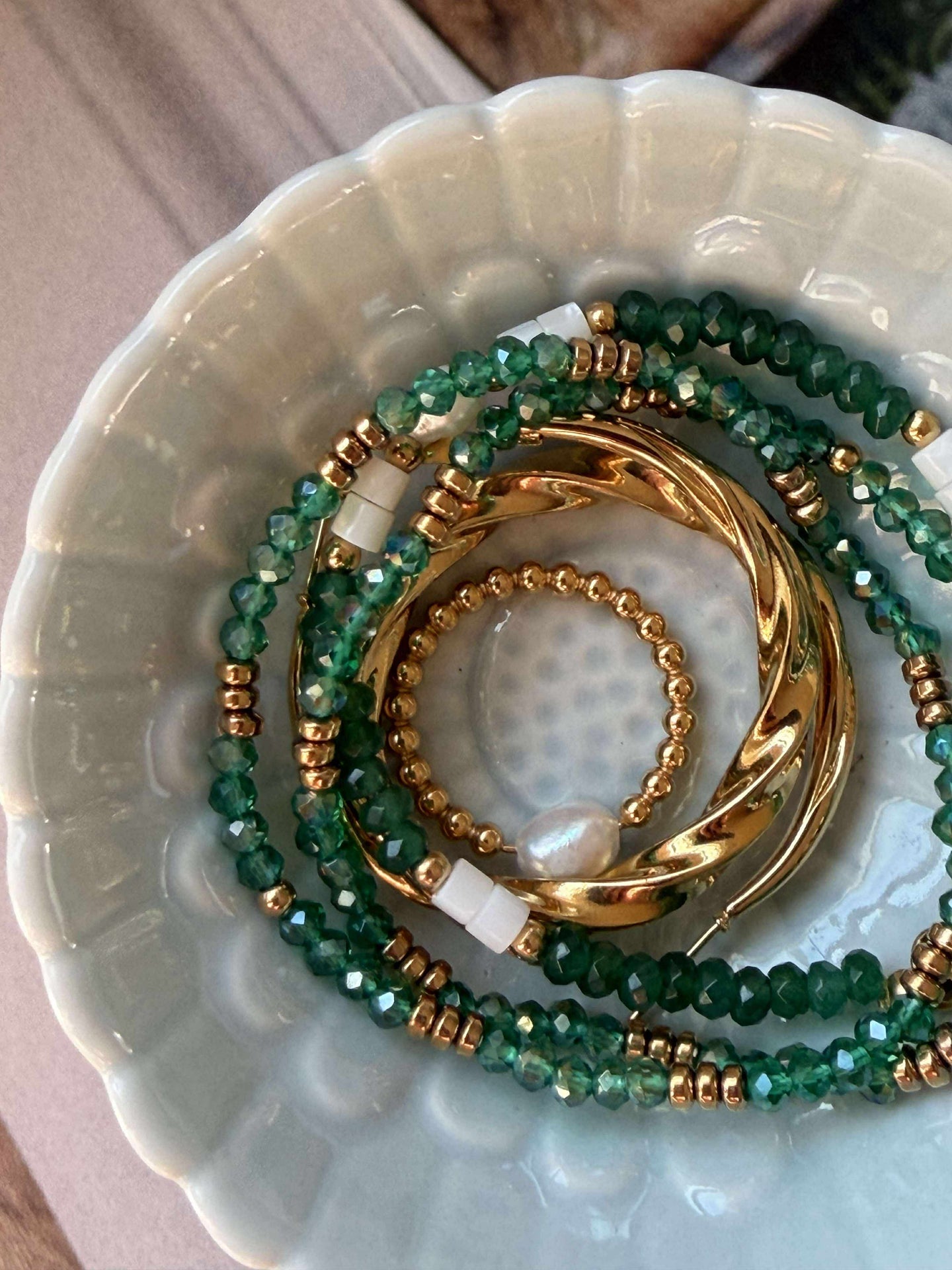 Armband Sarabella Emerald – Set mit 3 Stk.