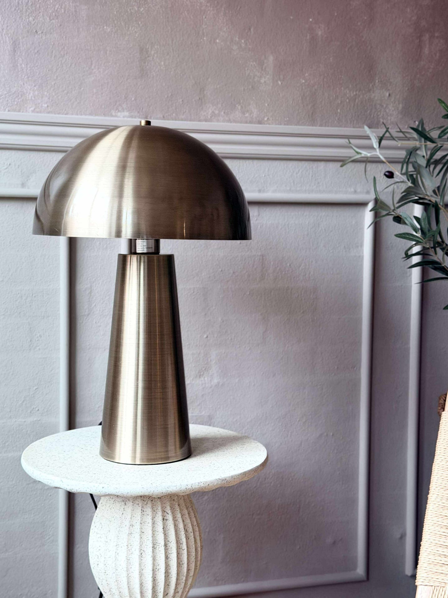 Große Tischlampe - Gold