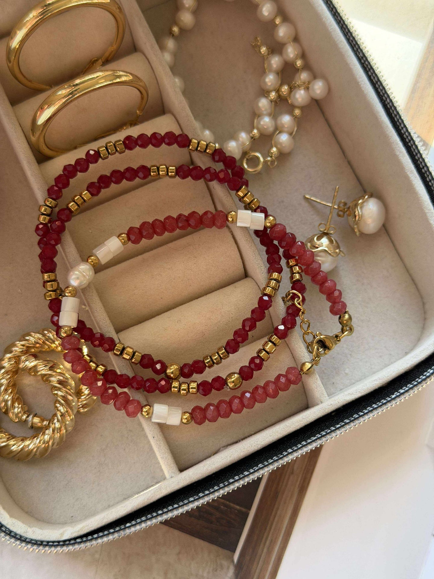 Armband Sarabella Berry – Set mit 3 Stück