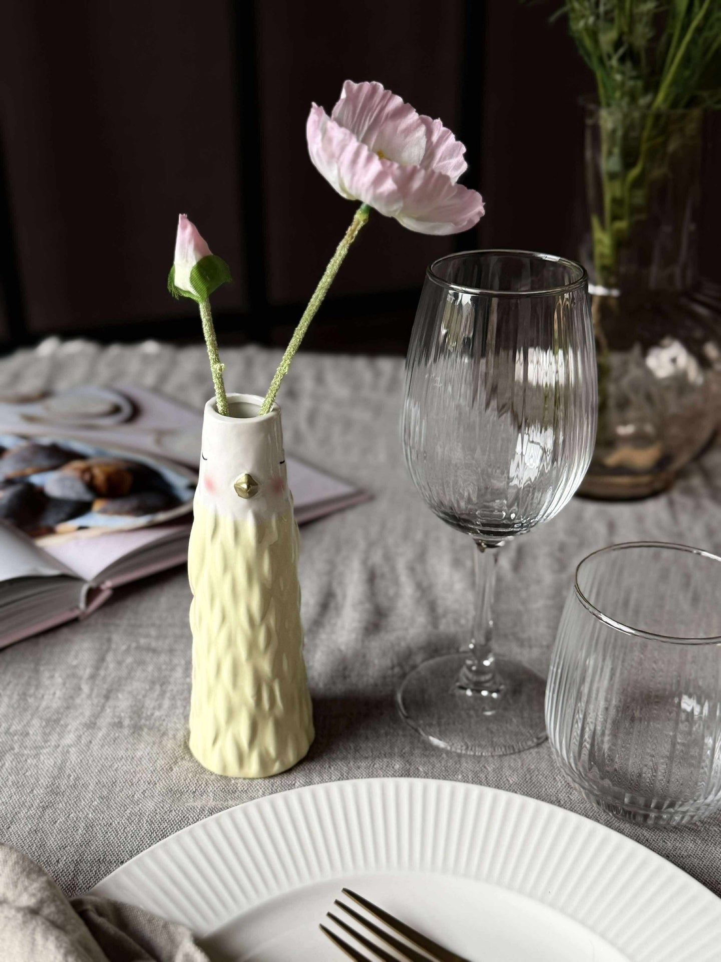 Vase - Gelb in mehreren Größen