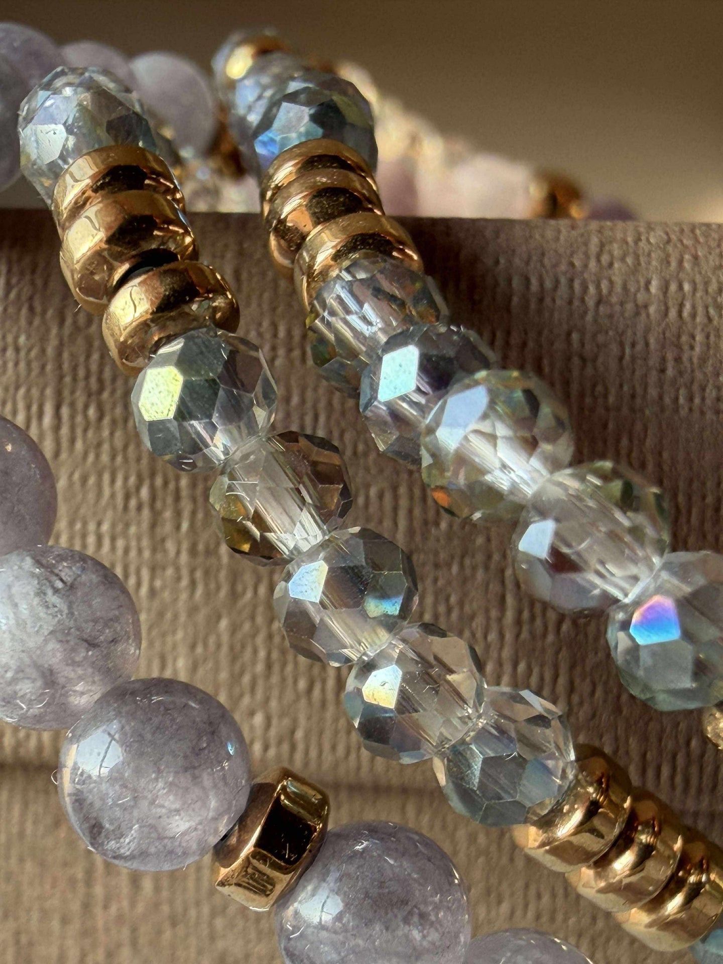 Armband Leah Lavendel/Stone – Set mit 3 Stück