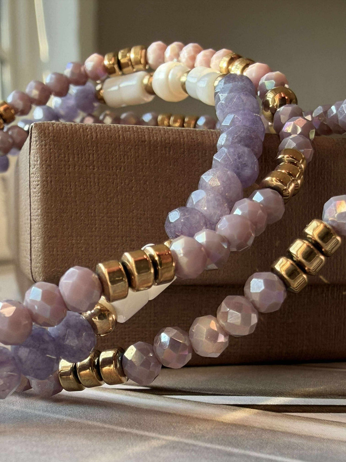 Armband Sarabella Lavendel – Set mit 3 Armbändern