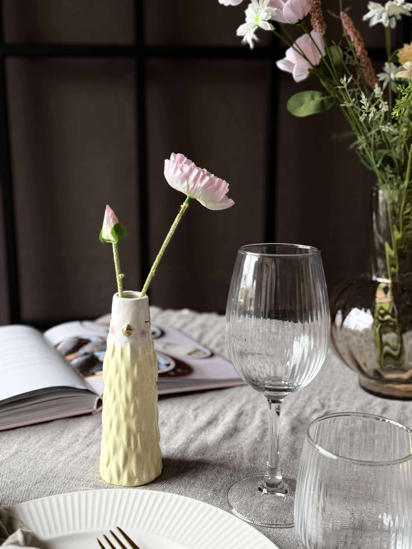 Vase - Gelb in mehreren Größen