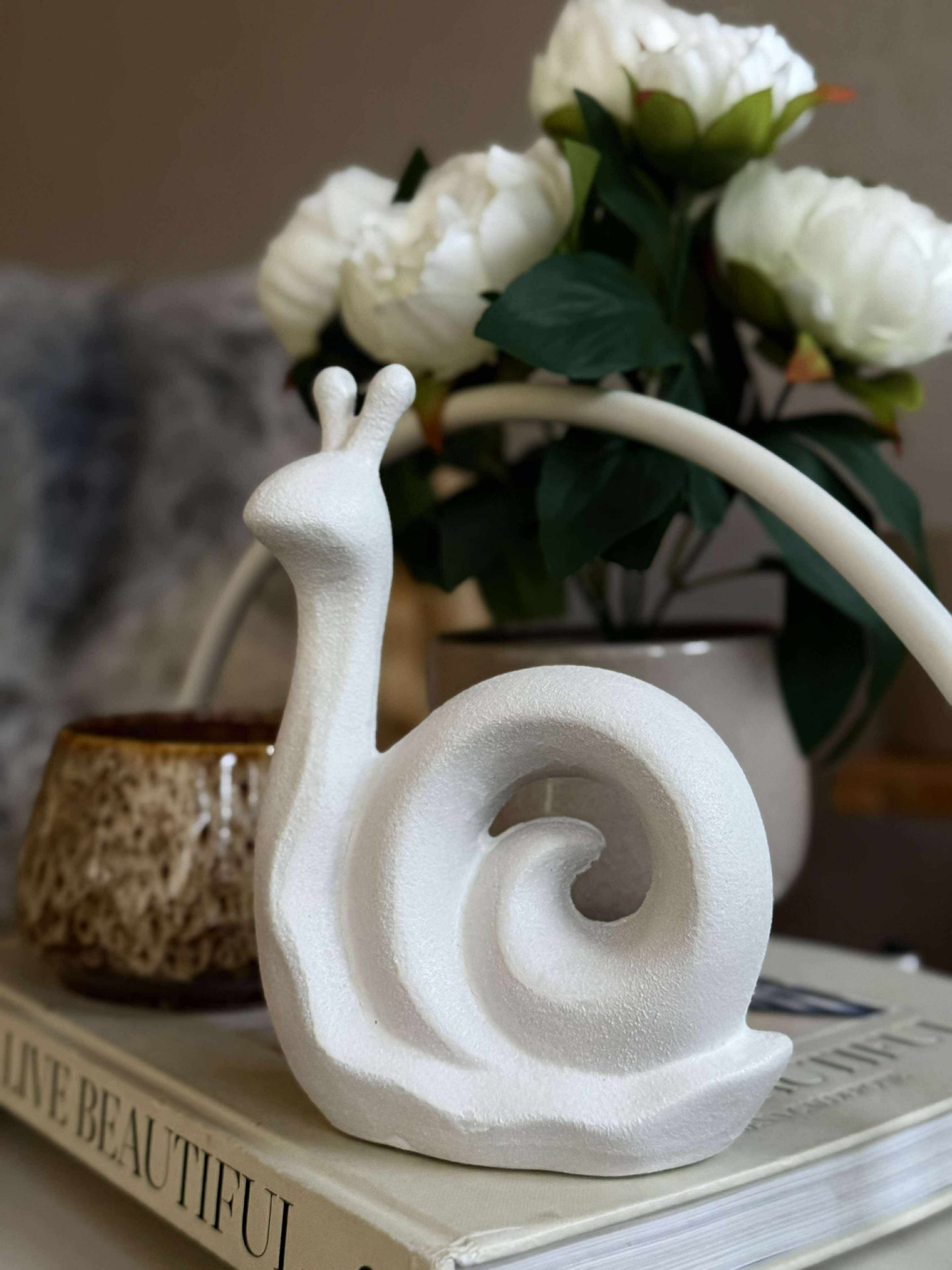 Deco-Schnecke - weiß oder beige