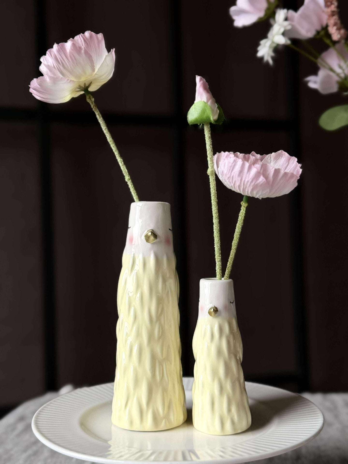 Vase - Gelb in mehreren Größen