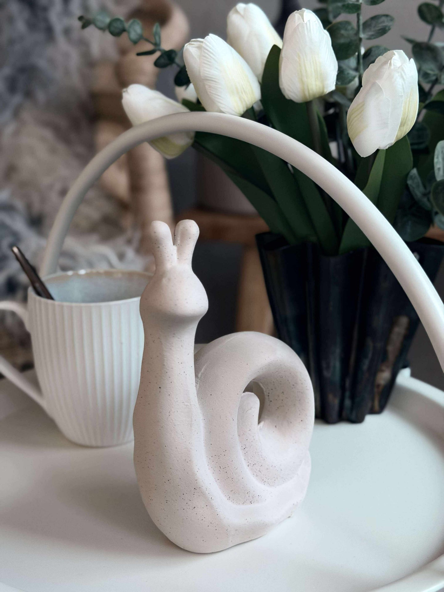 Deco-Schnecke - weiß oder beige