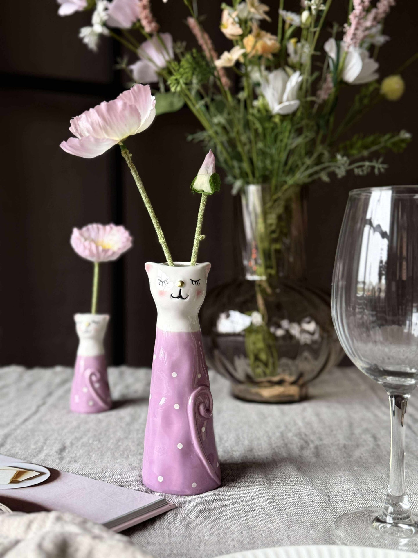 Vase - Lila in mehreren Größen