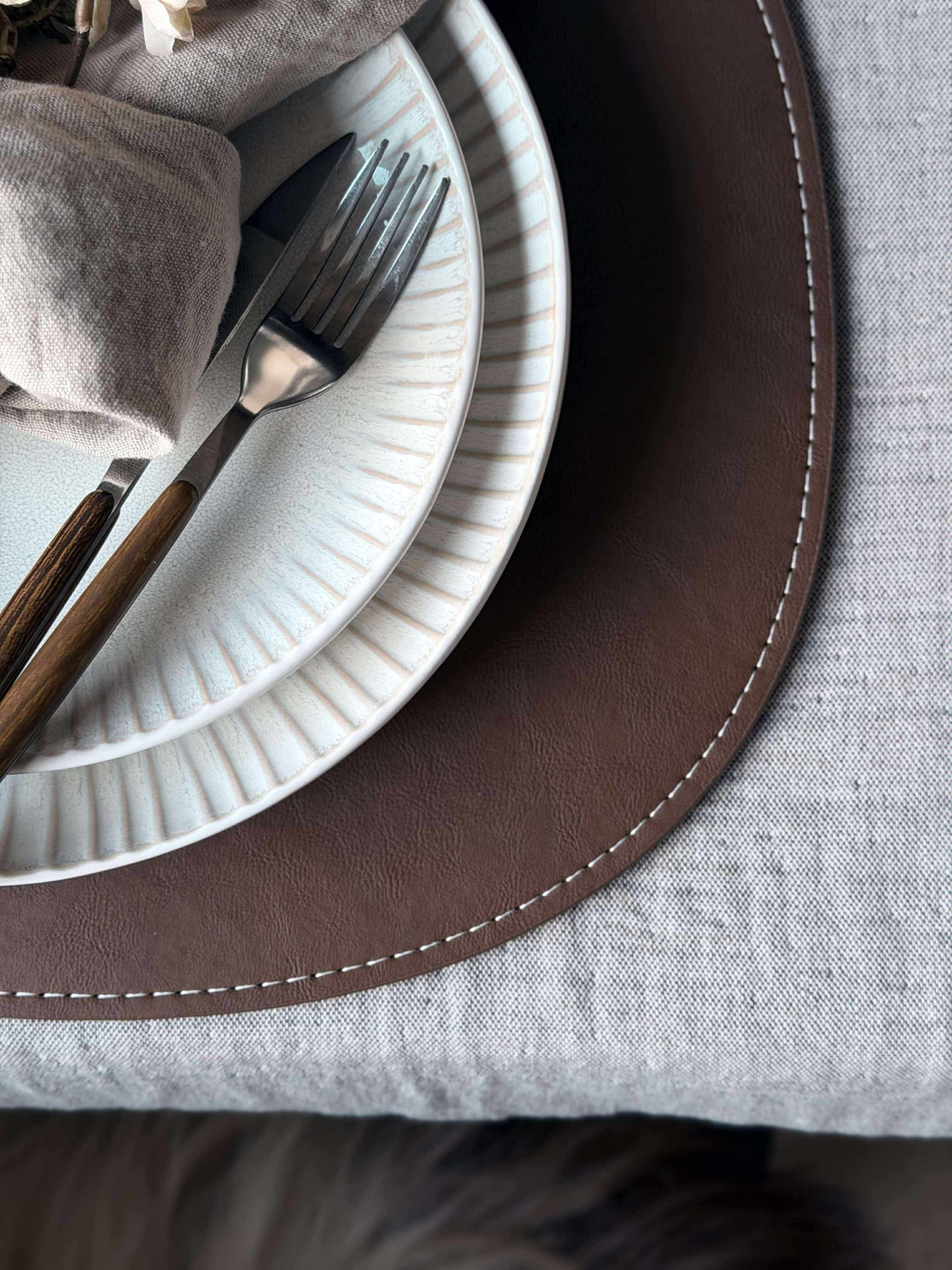 Platzset oval - Braun