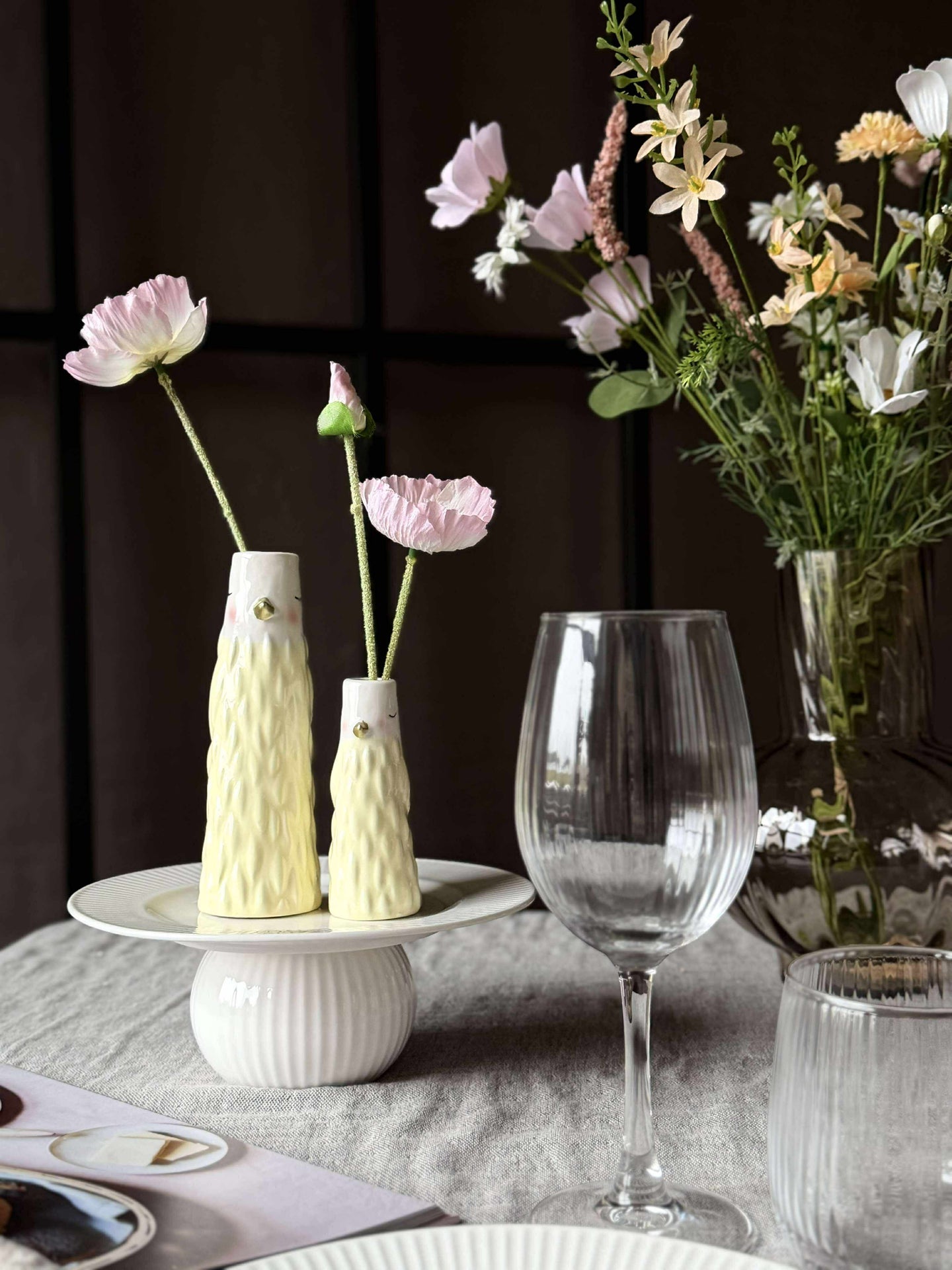 Vase - Gelb in mehreren Größen