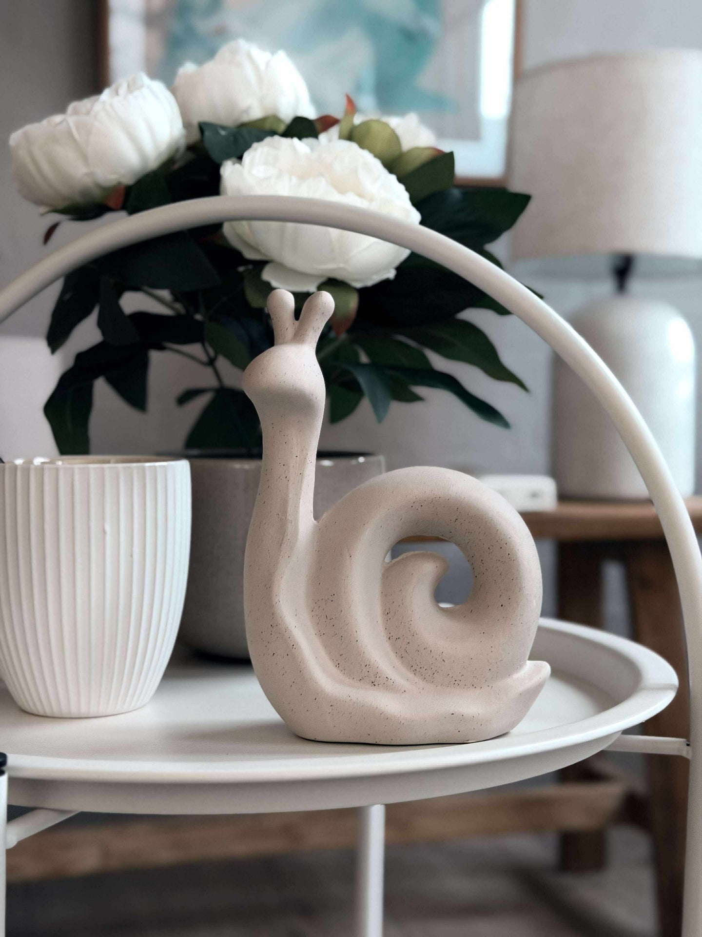 Deco-Schnecke - weiß oder beige