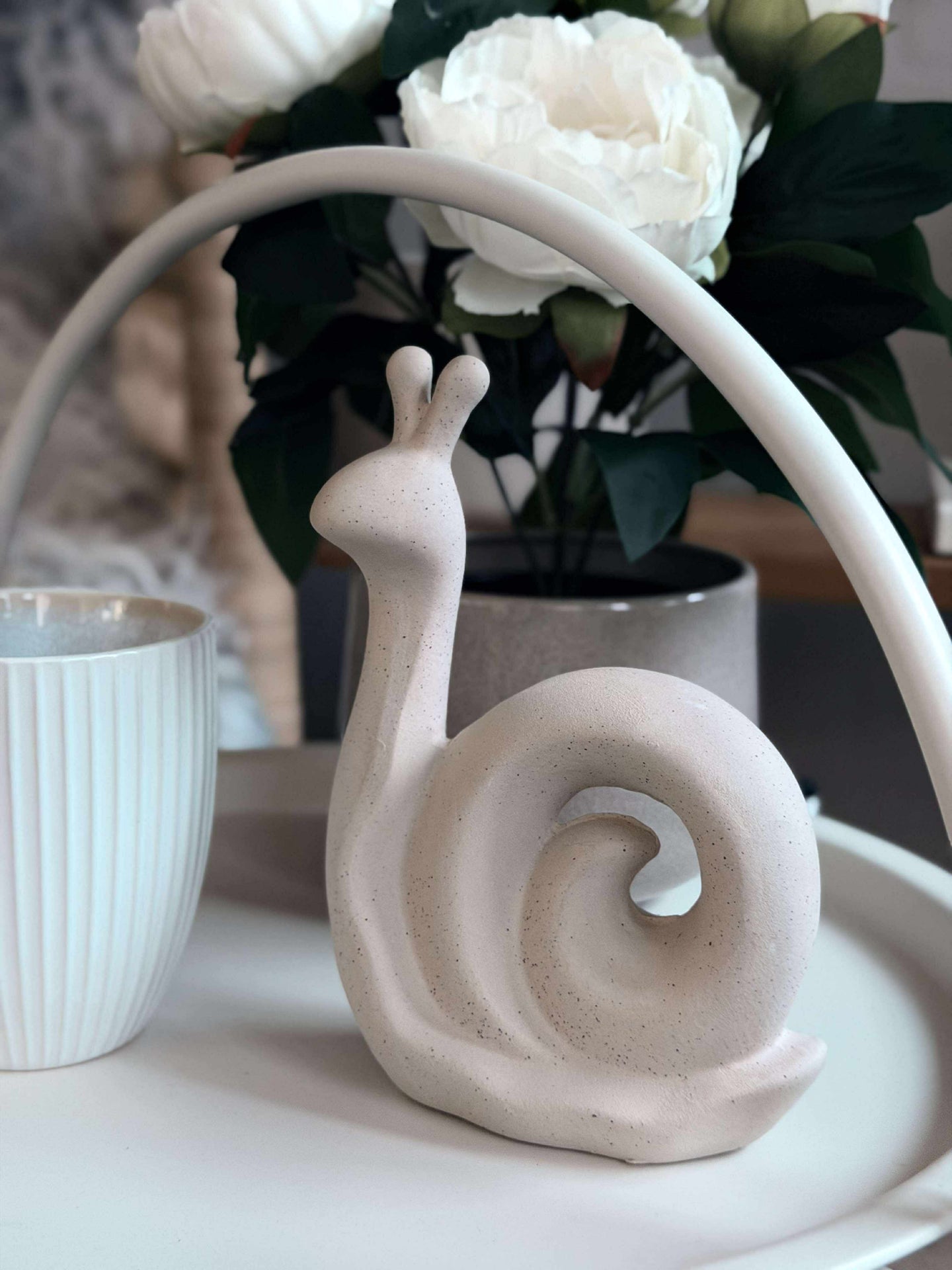 Deco-Schnecke - weiß oder beige