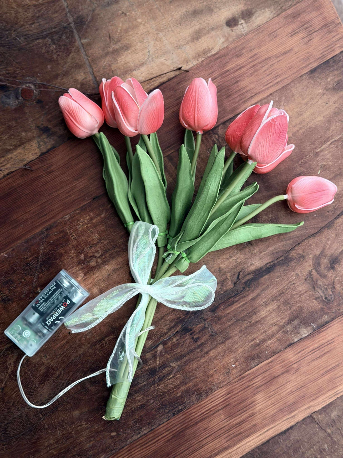 Tulpen mit Licht - Rot