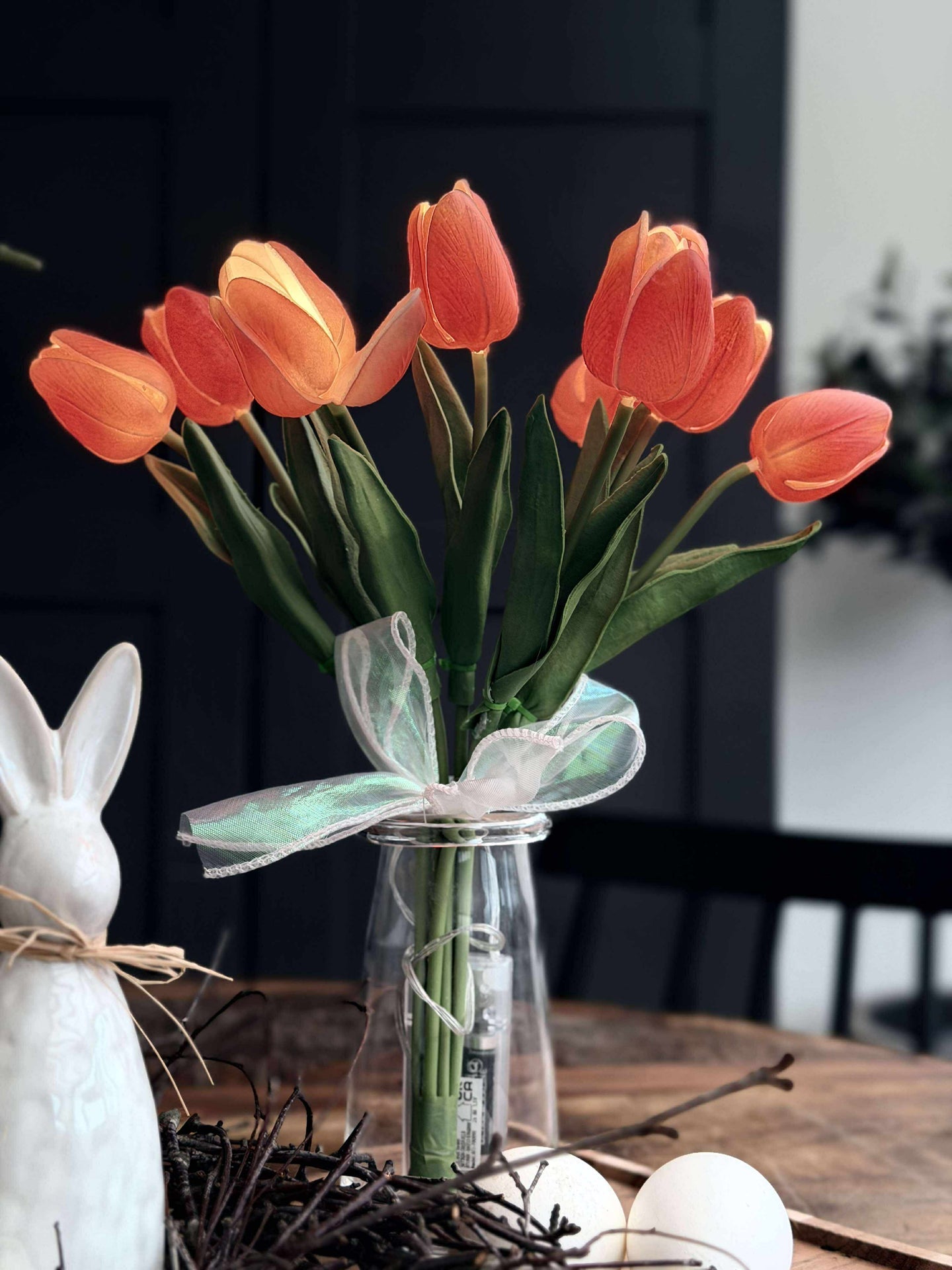 Tulpen mit Licht - Rot