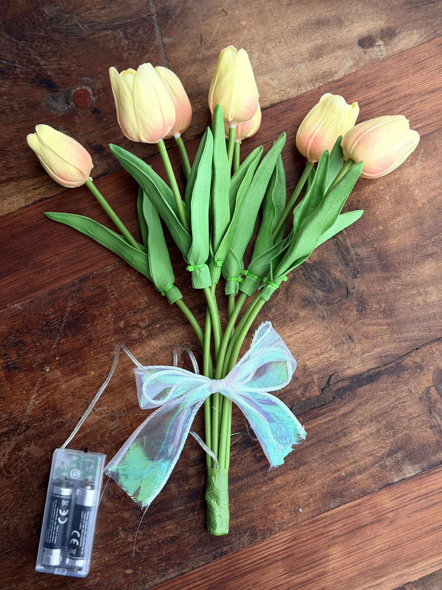 Tulpen mit Licht - Gelb