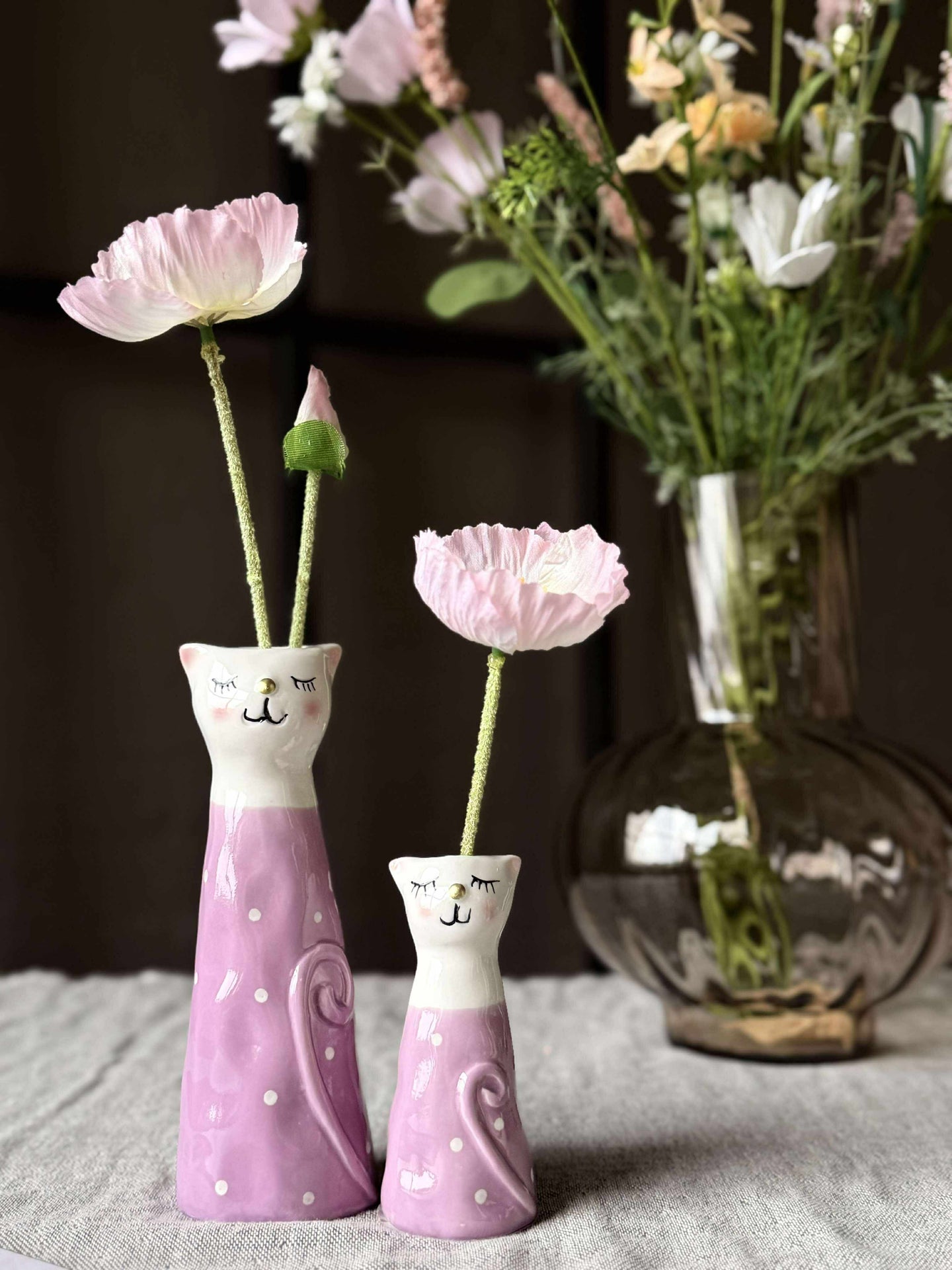 Vase - Lila in mehreren Größen