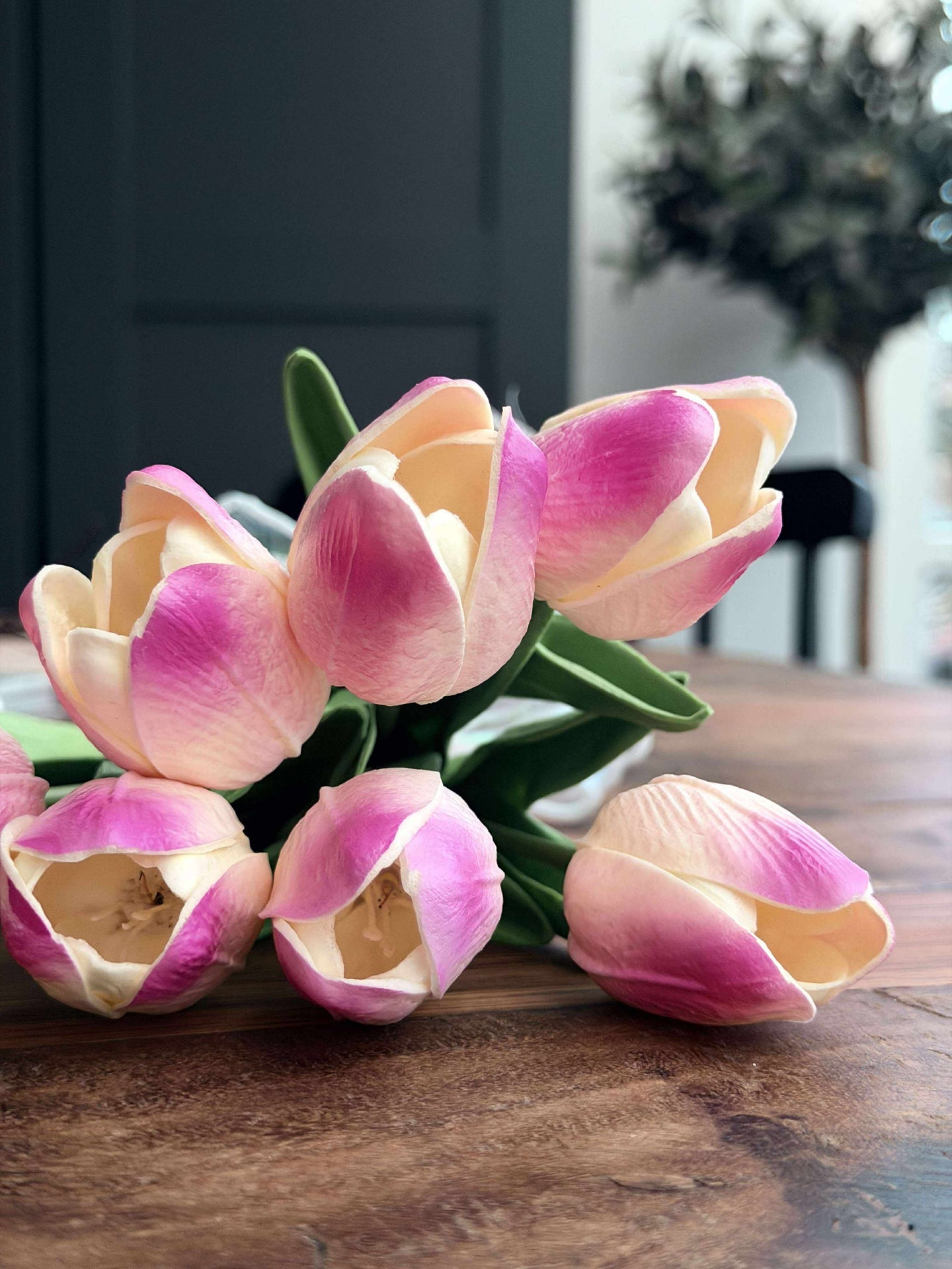 Tulpen mit Licht - Hellrosa