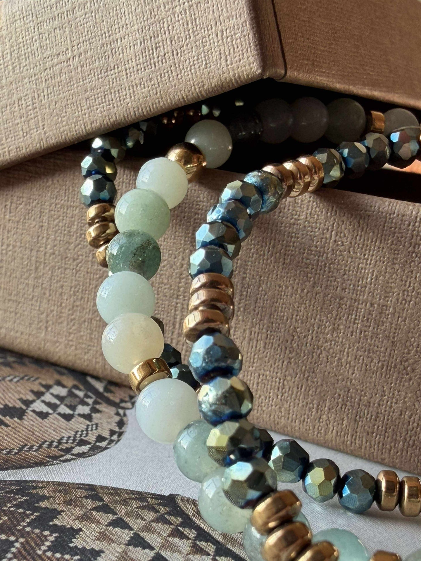 Armband Leah Emerald – Set mit 3 Armbändern