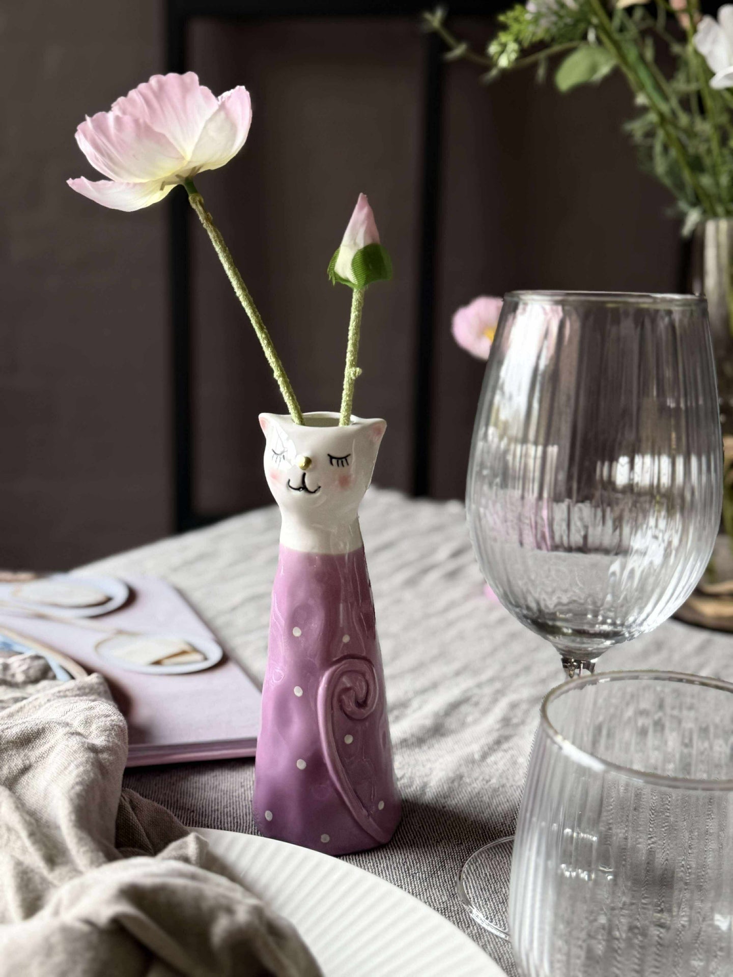 Vase - Lila in mehreren Größen