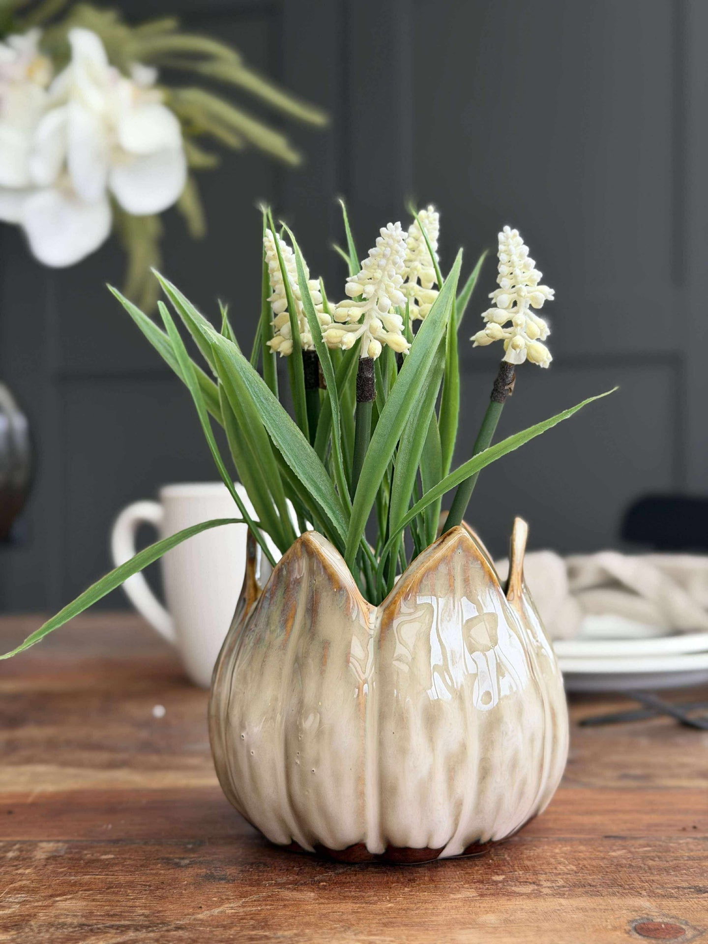 Pflanzentöpfe TULIP beige - mehrere Größen