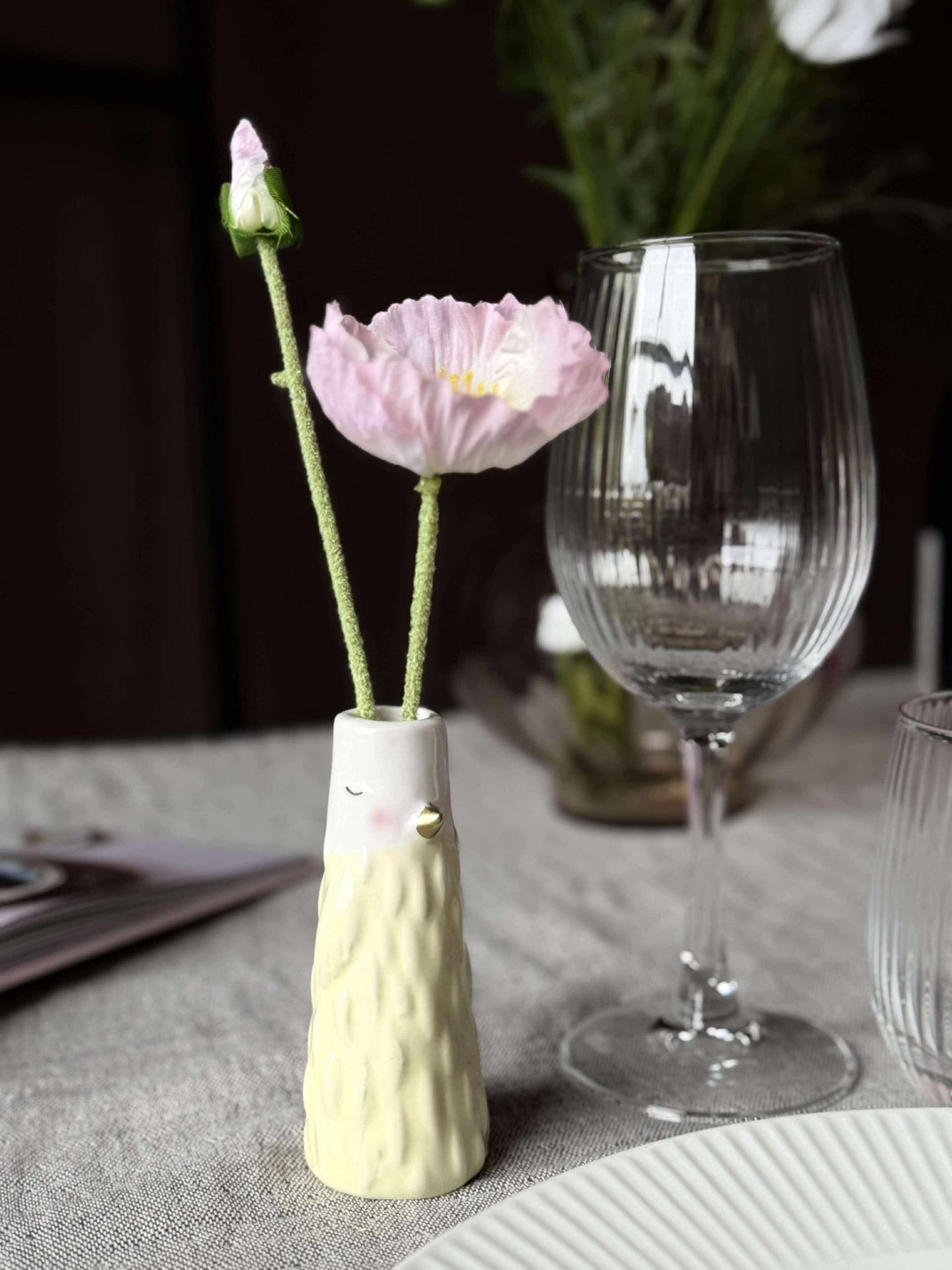 Vase - Gelb in mehreren Größen