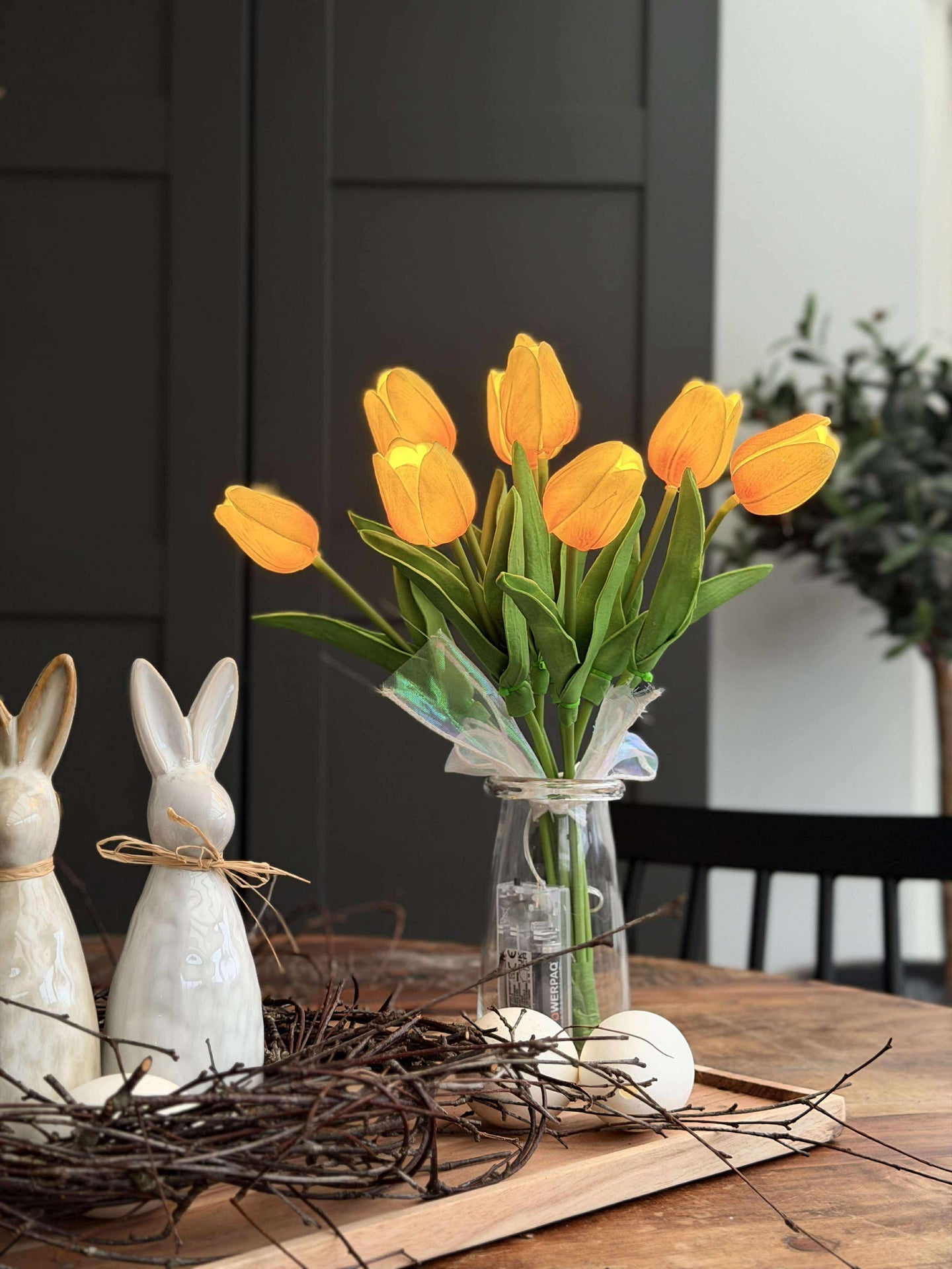Tulpen mit Licht - Gelb