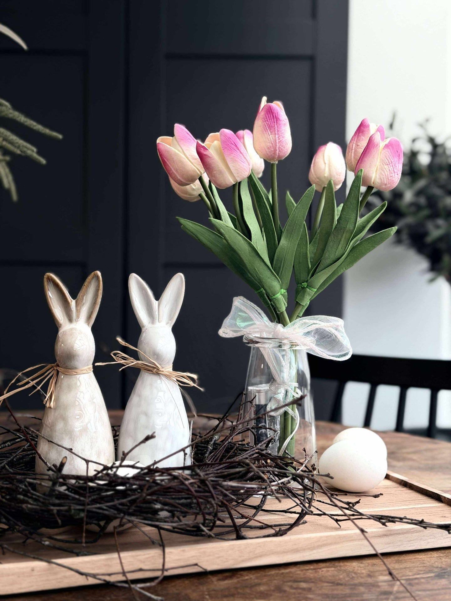 Tulpen mit Licht - Hellrosa
