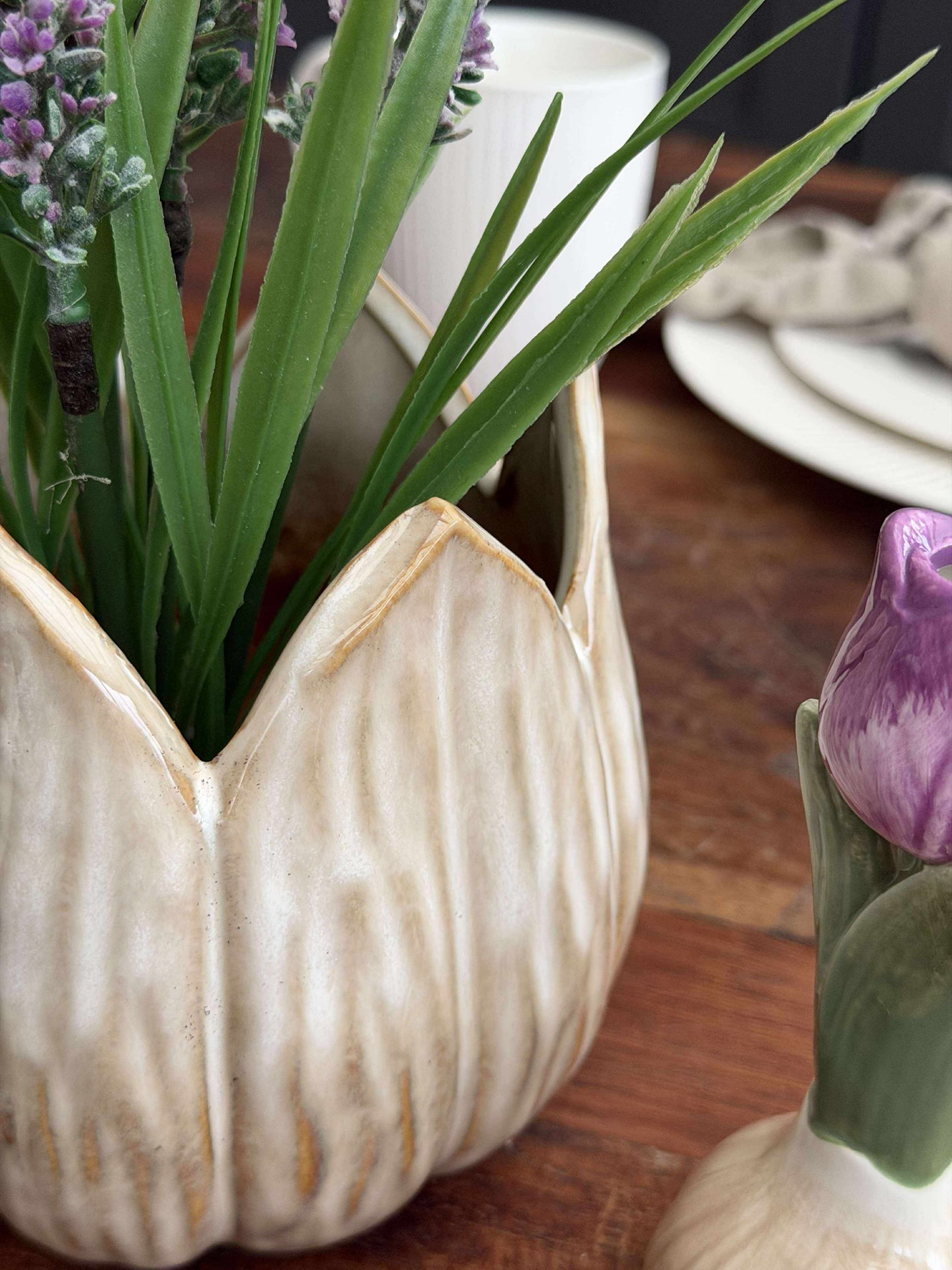 Pflanzentöpfe TULIP beige - mehrere Größen