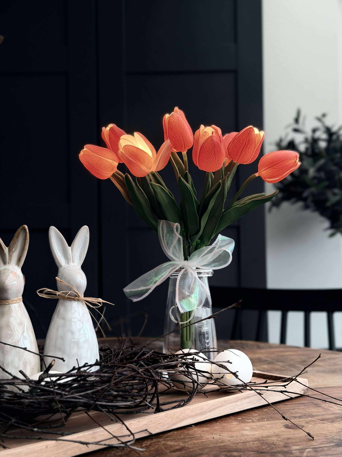 Tulpen mit Licht - Rot