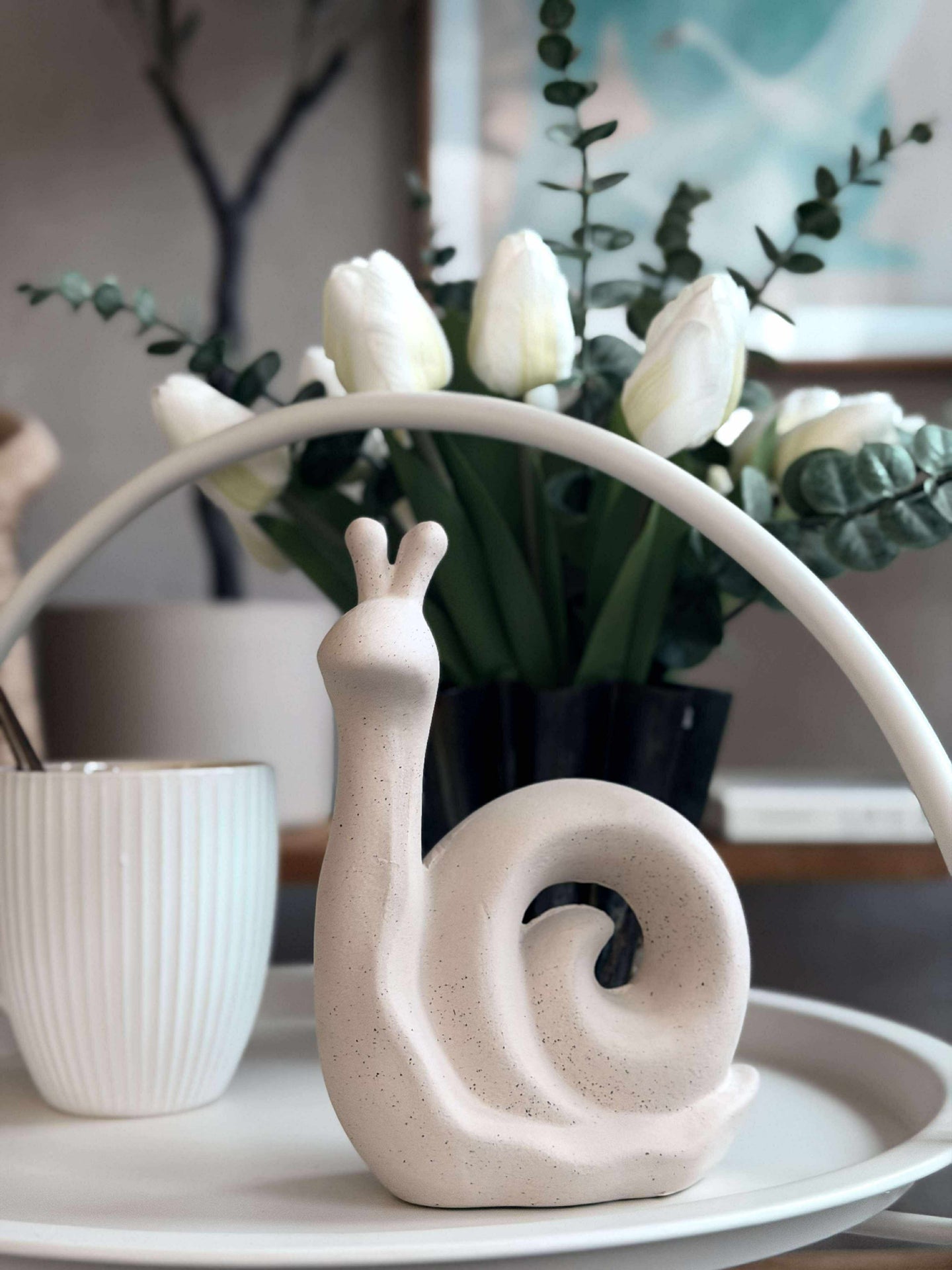 Deco-Schnecke - weiß oder beige