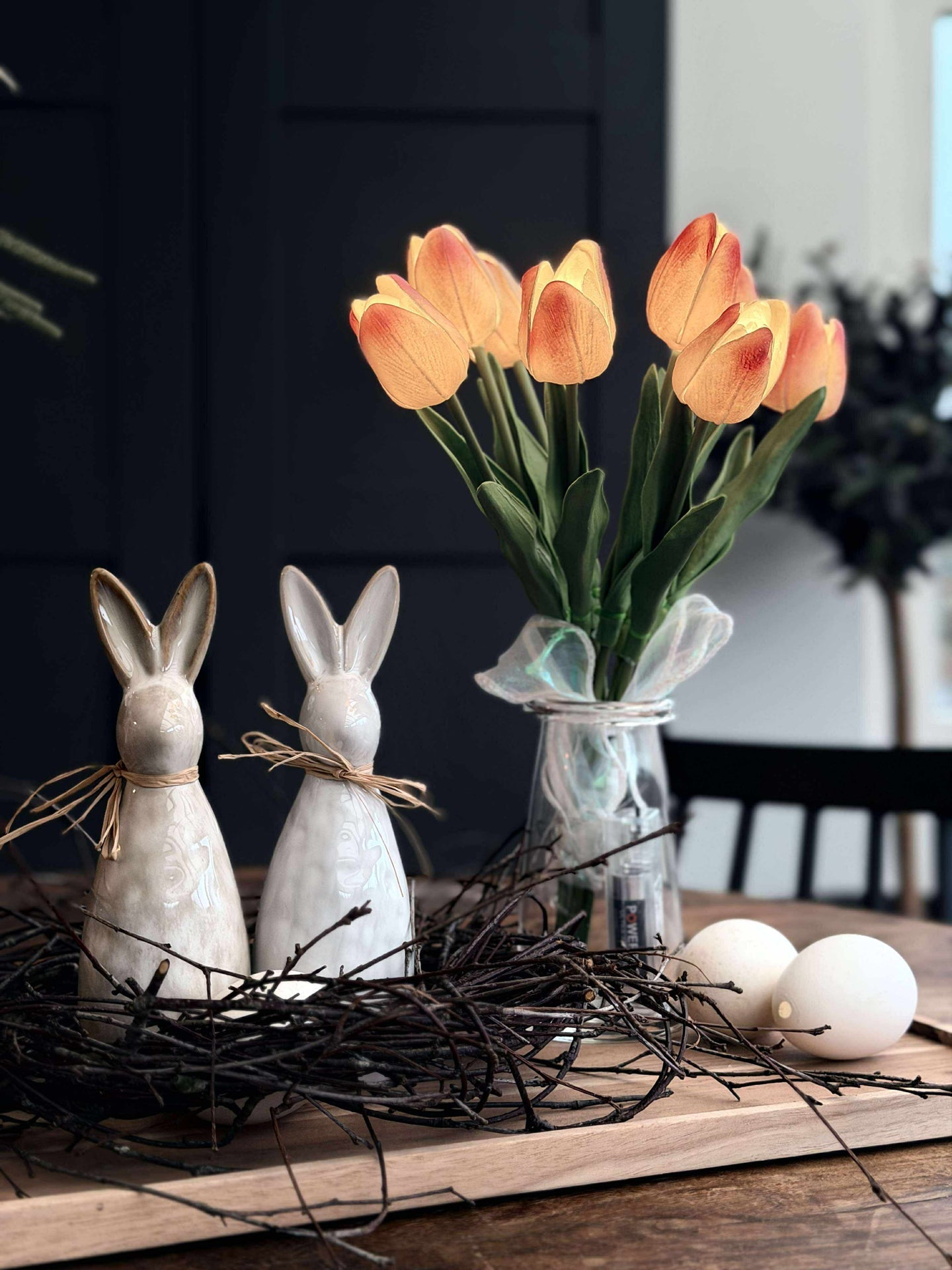 Tulpen mit Licht - Hellrosa