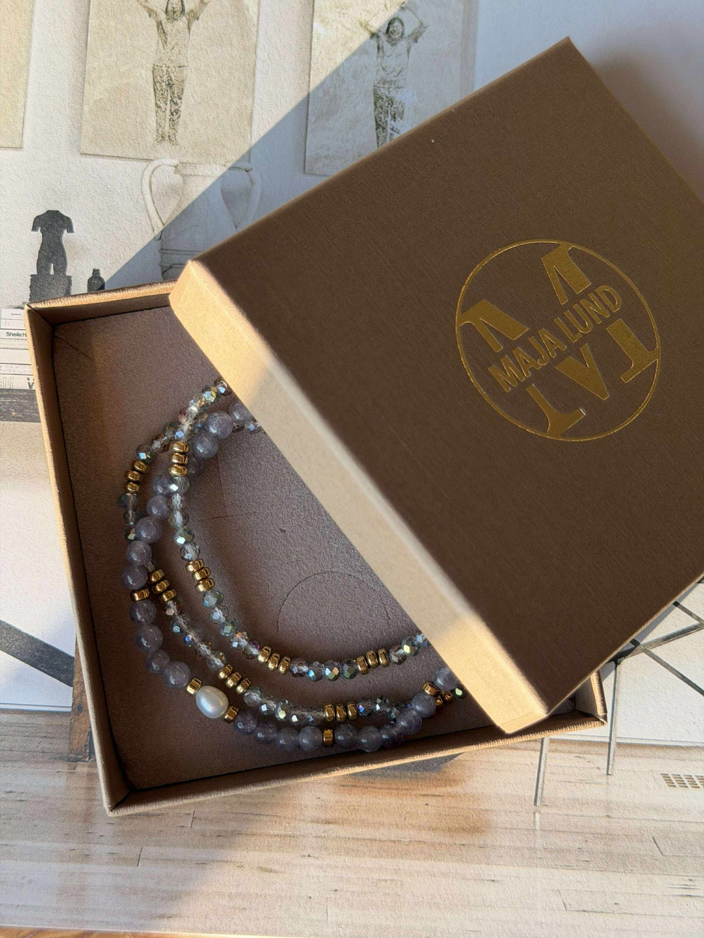 Armband Leah Lavendel/Stone – Set mit 3 Stück