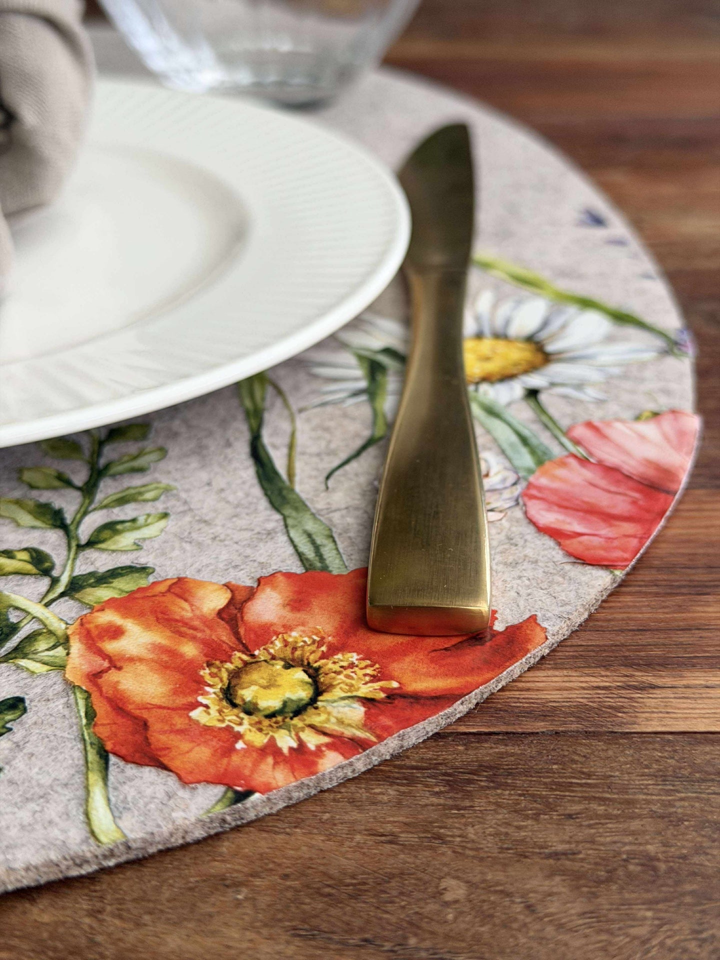 Tischset Ostern - Beige oval