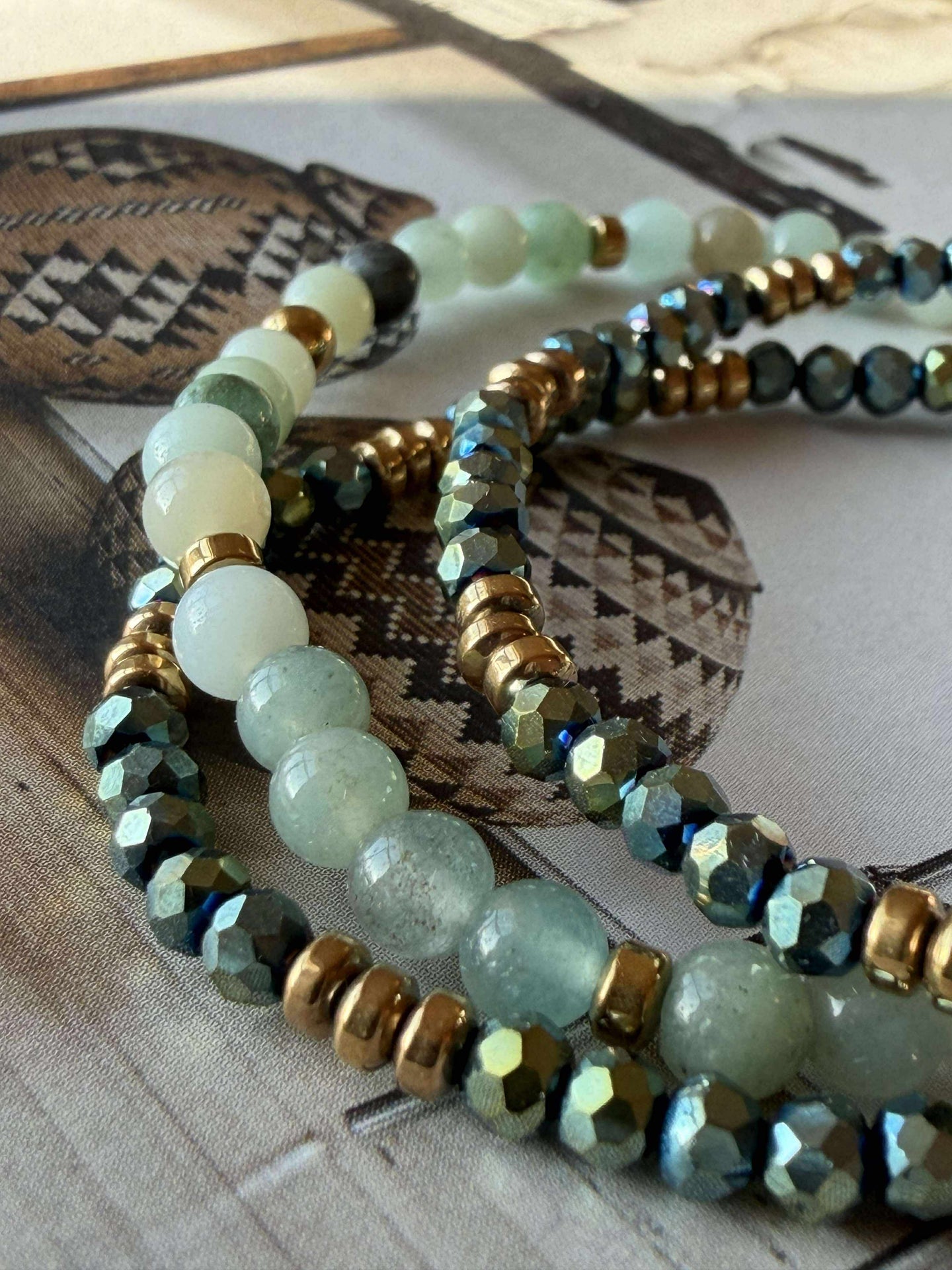 Armband Leah Emerald – Set mit 3 Armbändern