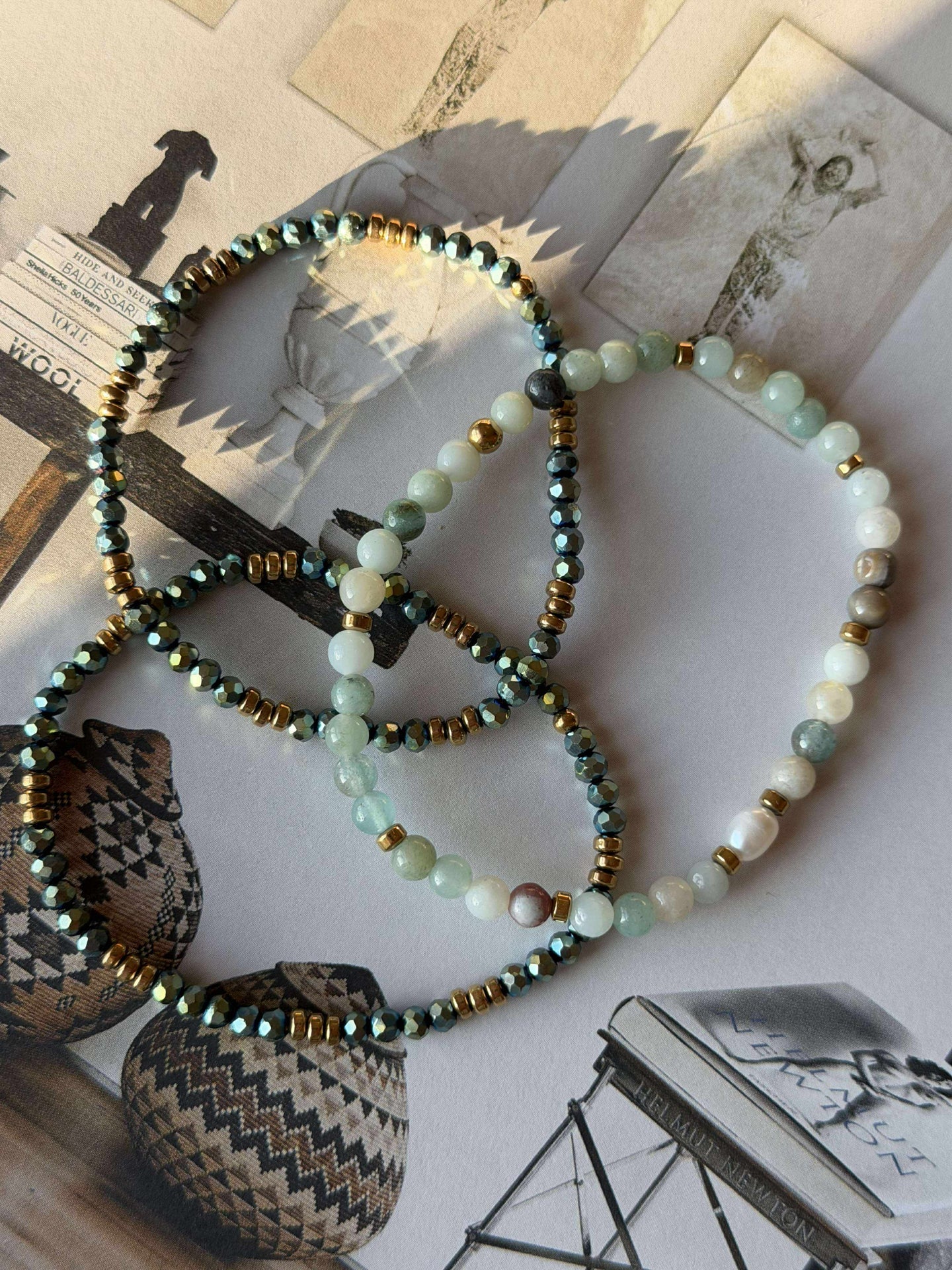 Armband Leah Emerald – Set mit 3 Armbändern