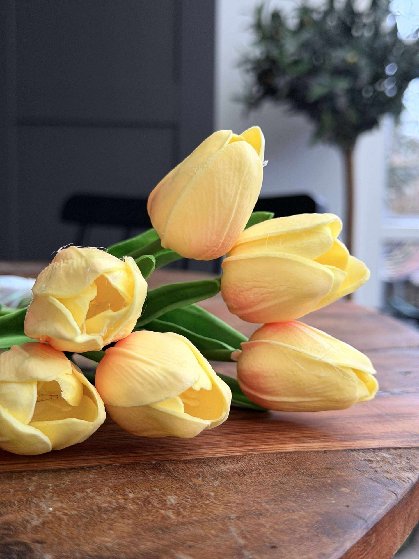 Tulpen mit Licht - Gelb