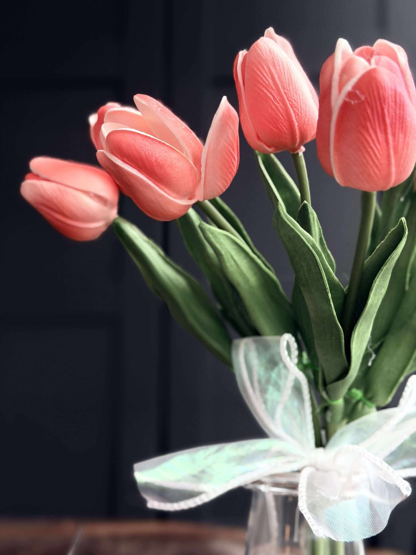 Tulpen mit Licht - Rot