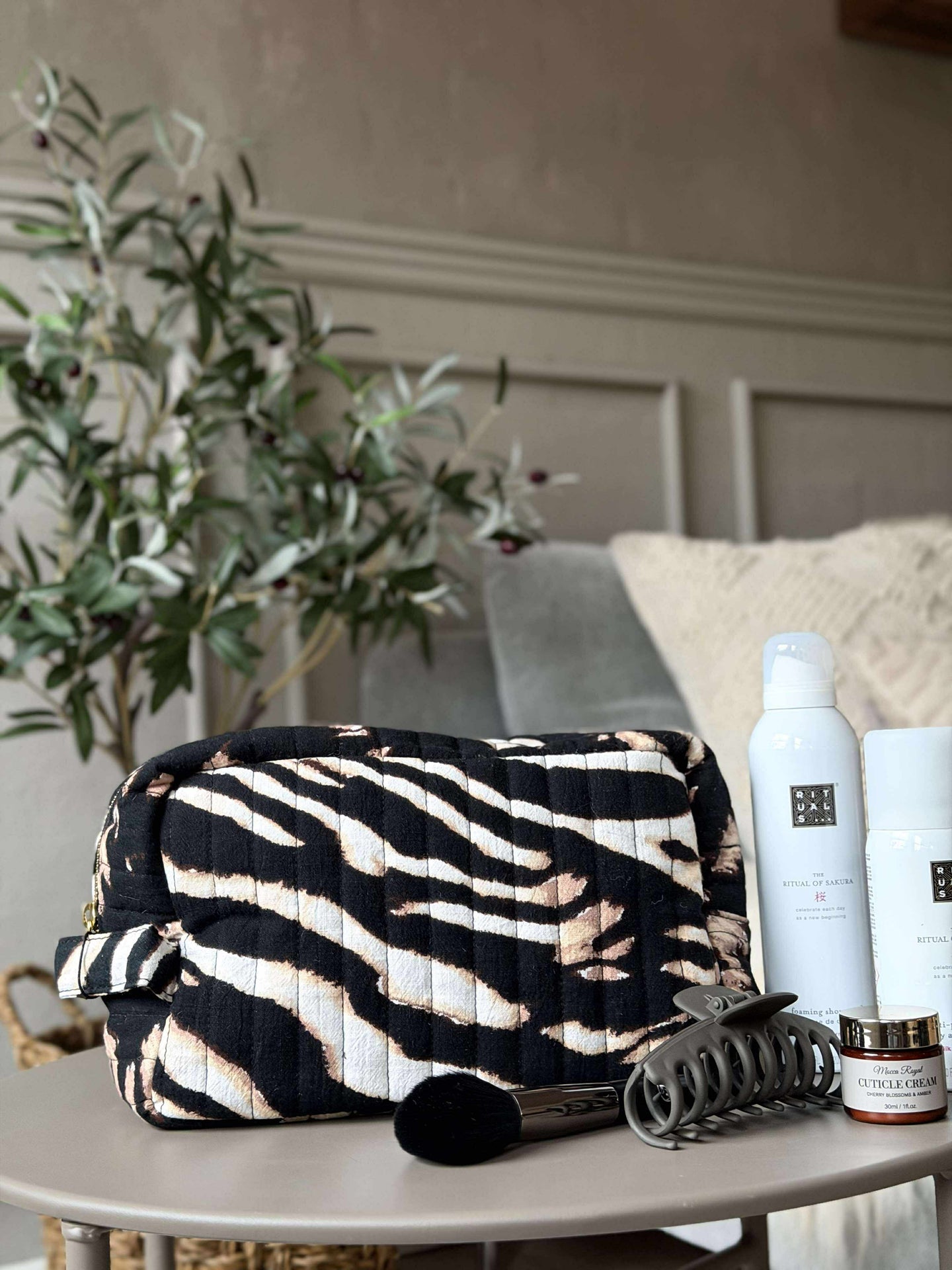 Kosmetiktasche Zebra Large