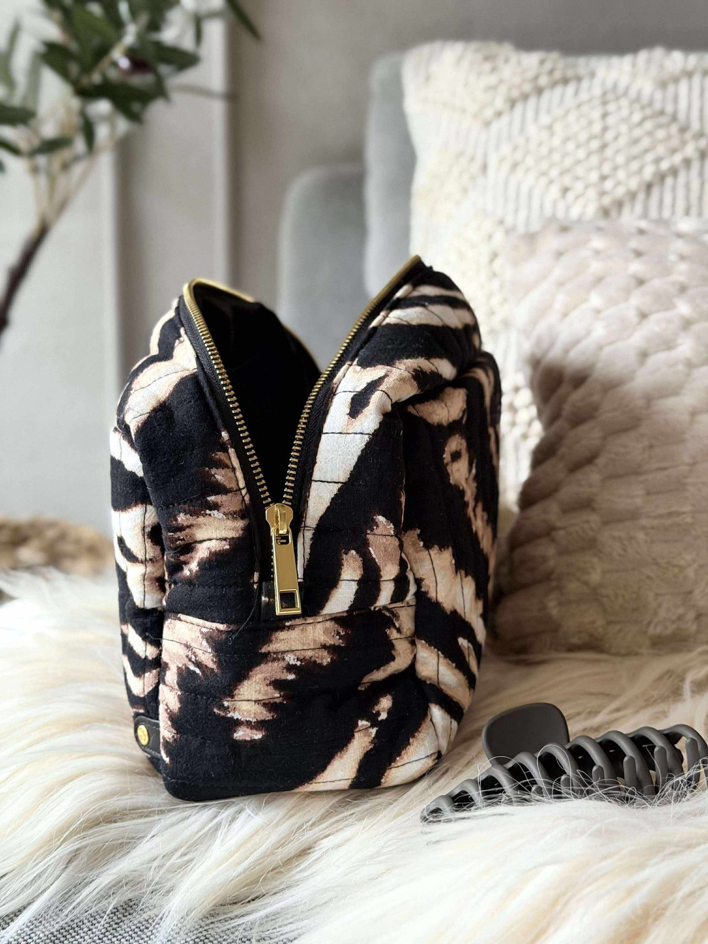 Kosmetiktasche Zebra Large
