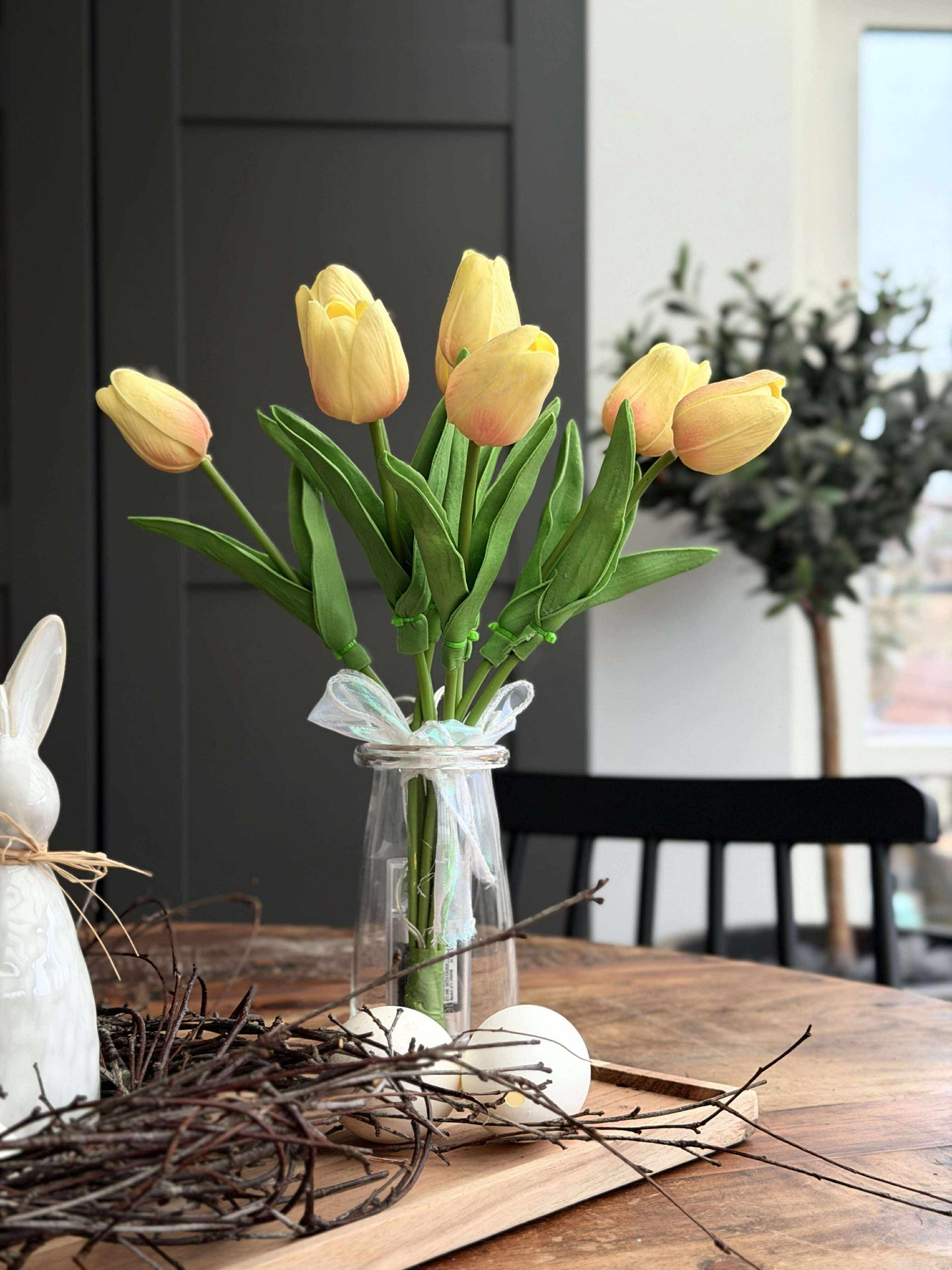 Tulpen mit Licht - Gelb