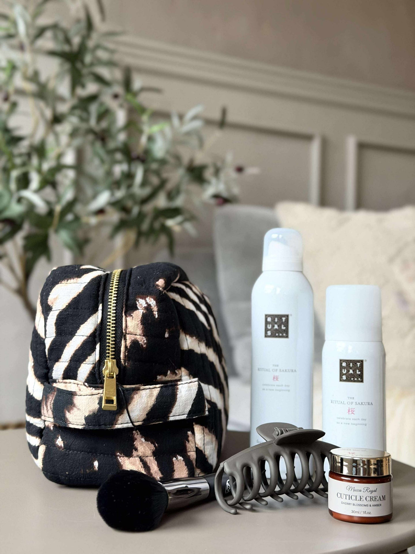 Kosmetiktasche Zebra Large