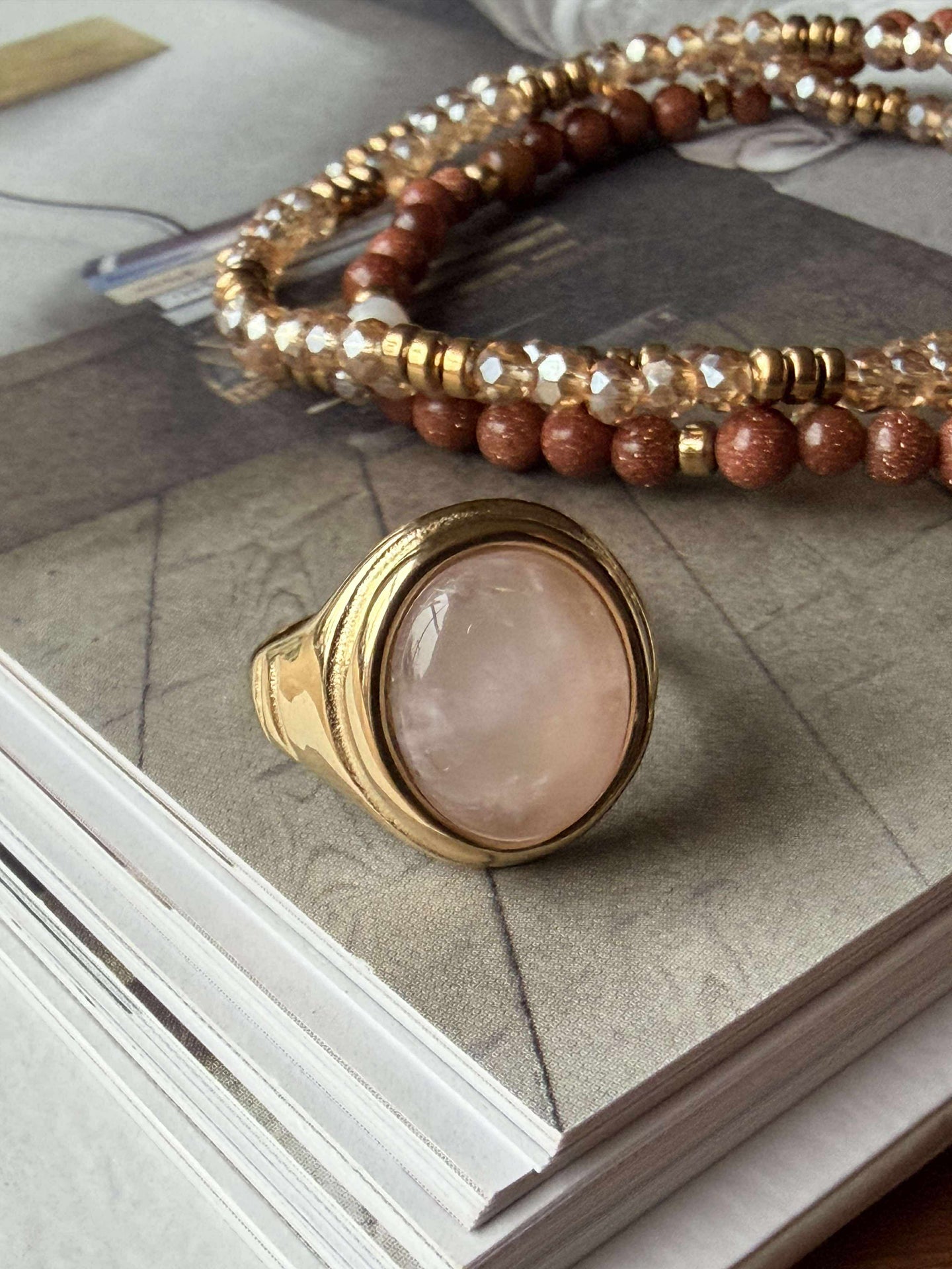 Ring Rosenquarz