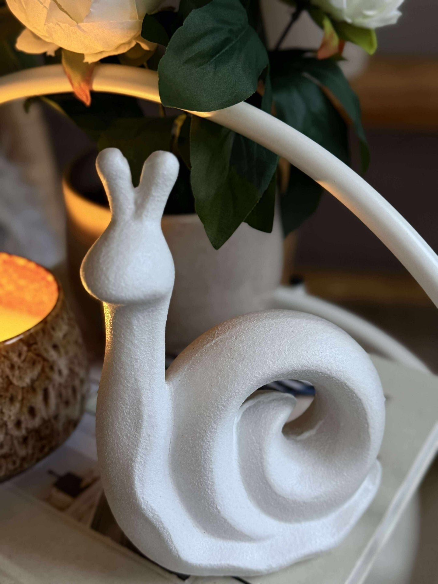Deco-Schnecke - weiß oder beige