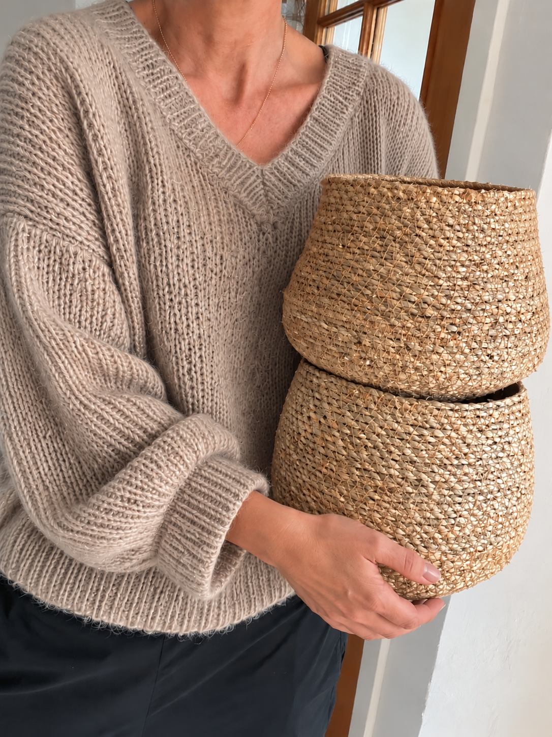 Korb aus Seegras – Natur