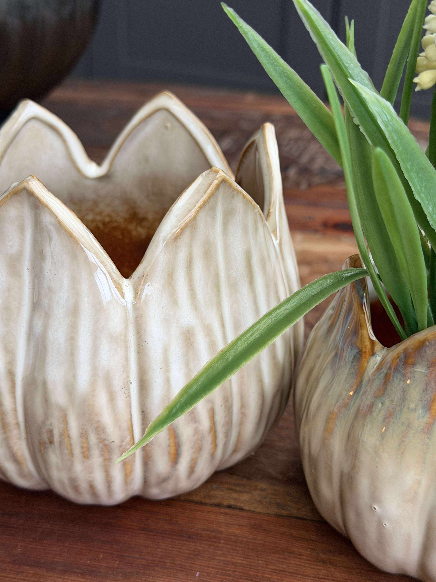 Pflanzentöpfe TULIP beige - mehrere Größen