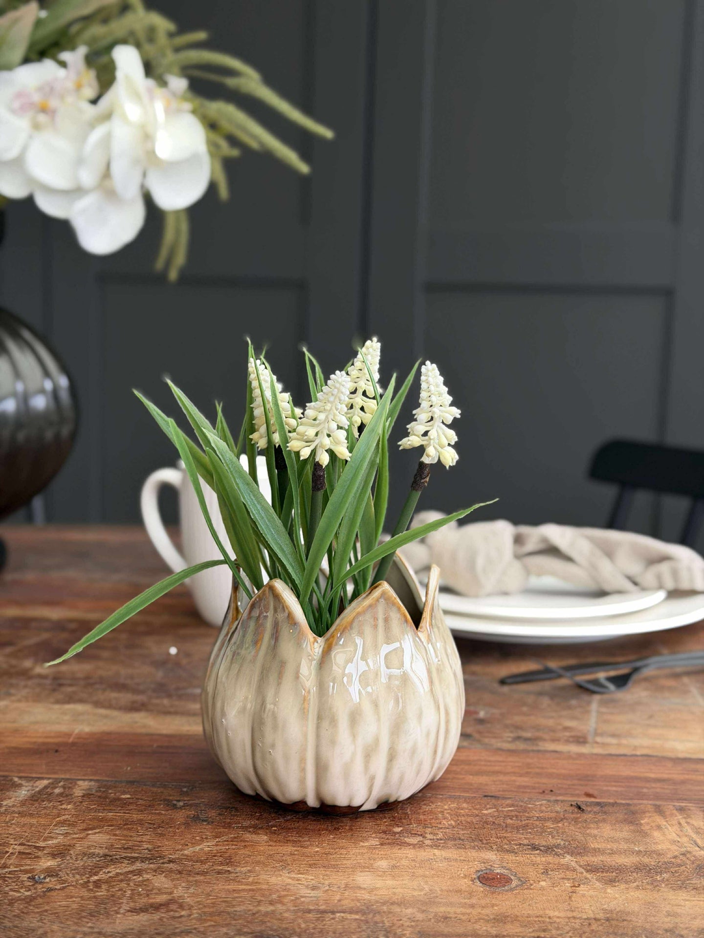 Pflanzentöpfe TULIP beige - mehrere Größen